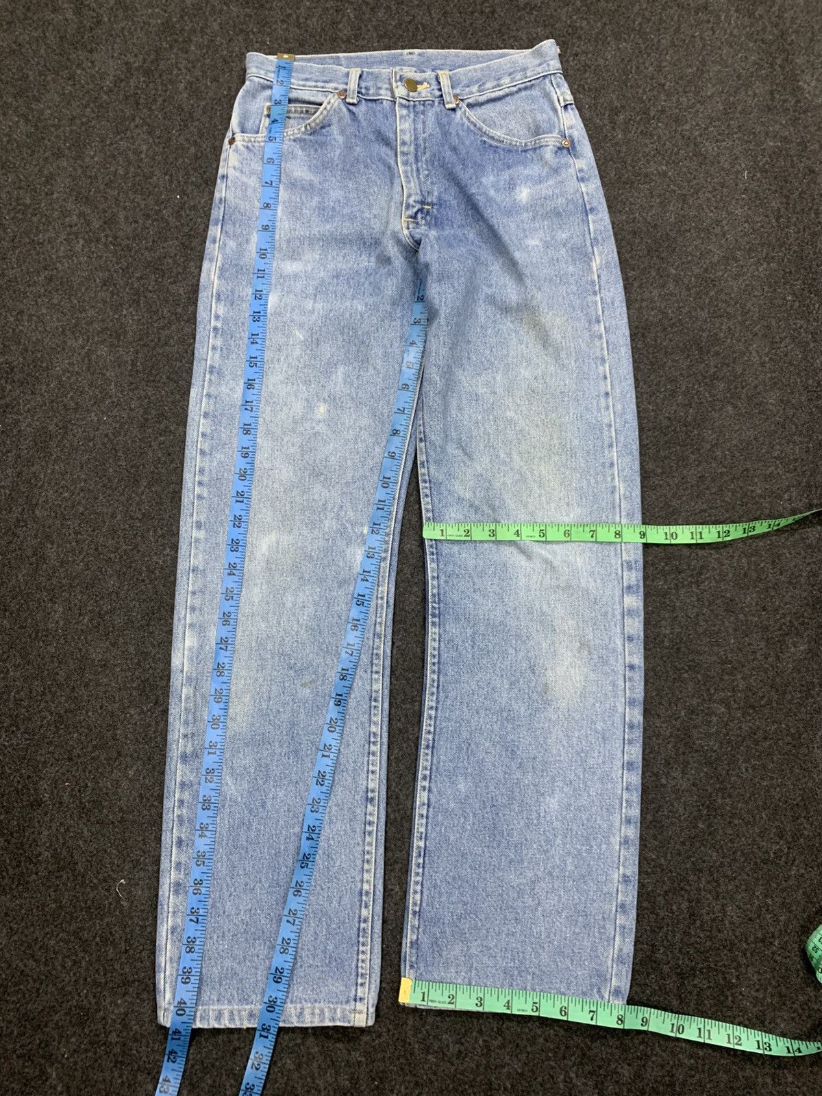Lee Vintage 70s LEE RIDER JEANS.zip talon made in USA. Size US 30 / EU 46 - 3 Thumbnail