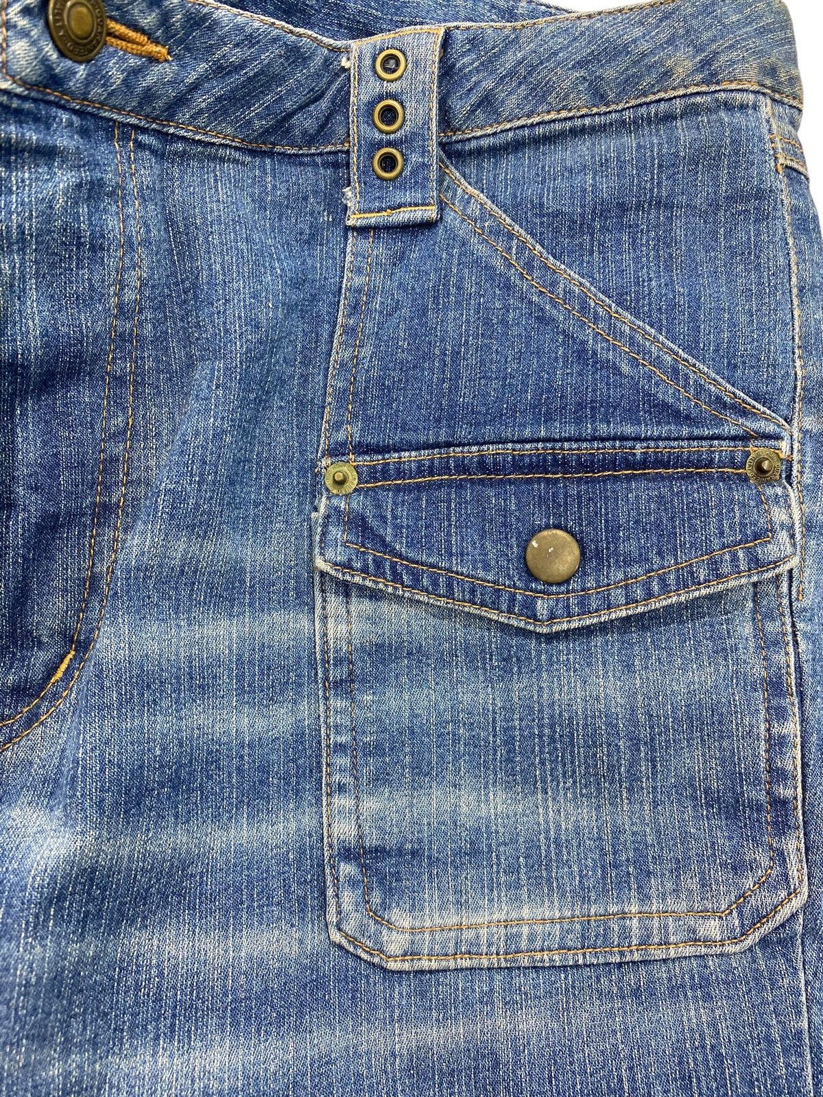 Japanese Brand Japanese Brand Bush Pants Whiskers Style Jeans Size US 35 - 12 Thumbnail