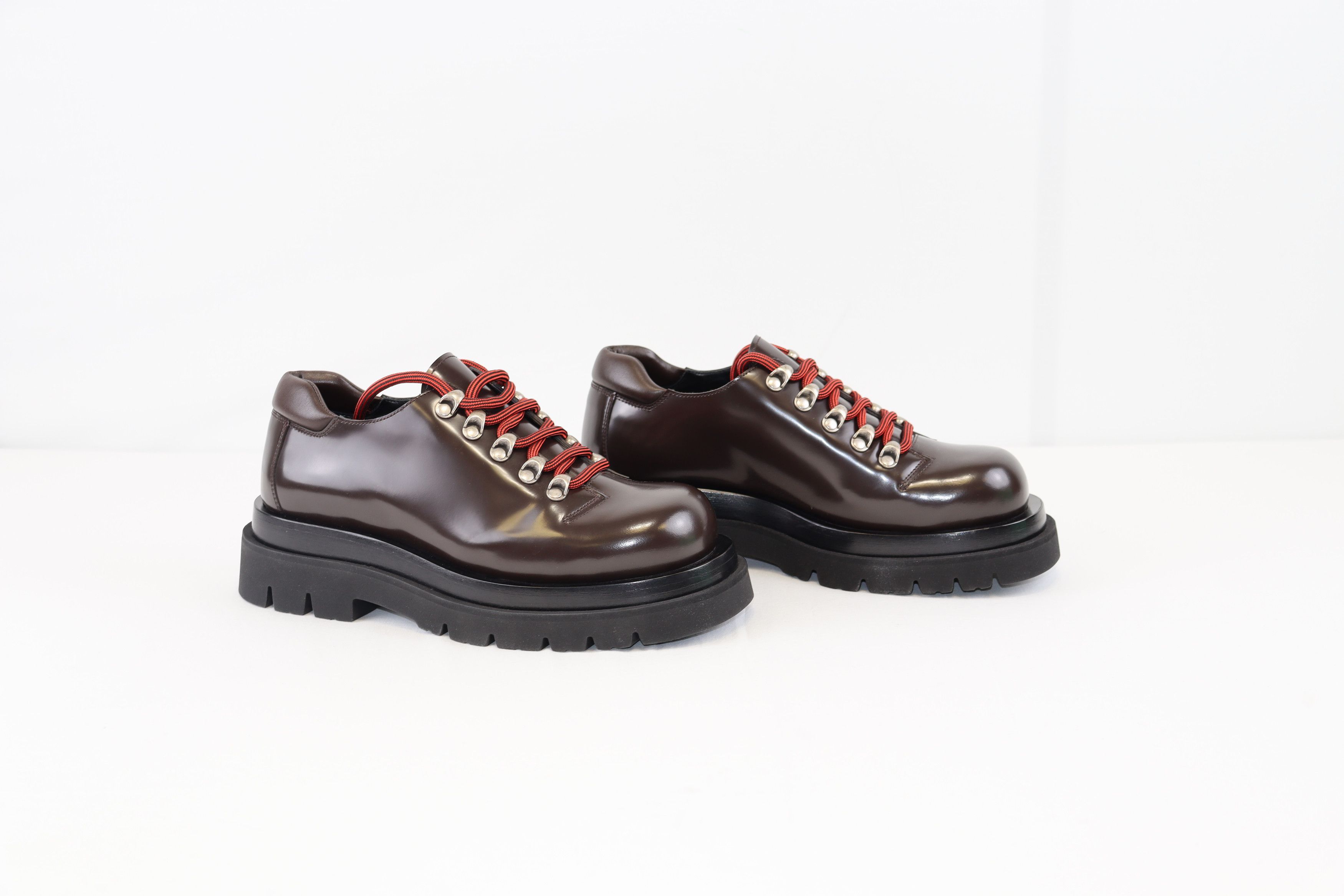 Bottega Veneta o1rshd1 Q:3 / Lug Lace up Leather Boots in Fondant Size US 7 / EU 40 - 7 Thumbnail