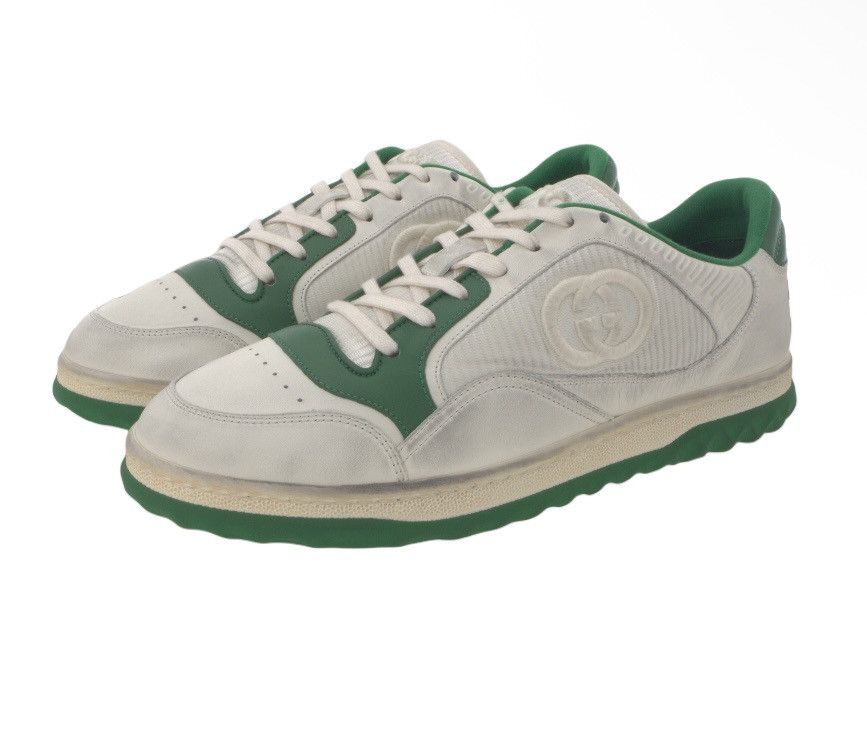Gucci Gucci Men MAC80 Sneaker Off White Green Size US 11.5 / EU 44-45 - 1 Thumbnail