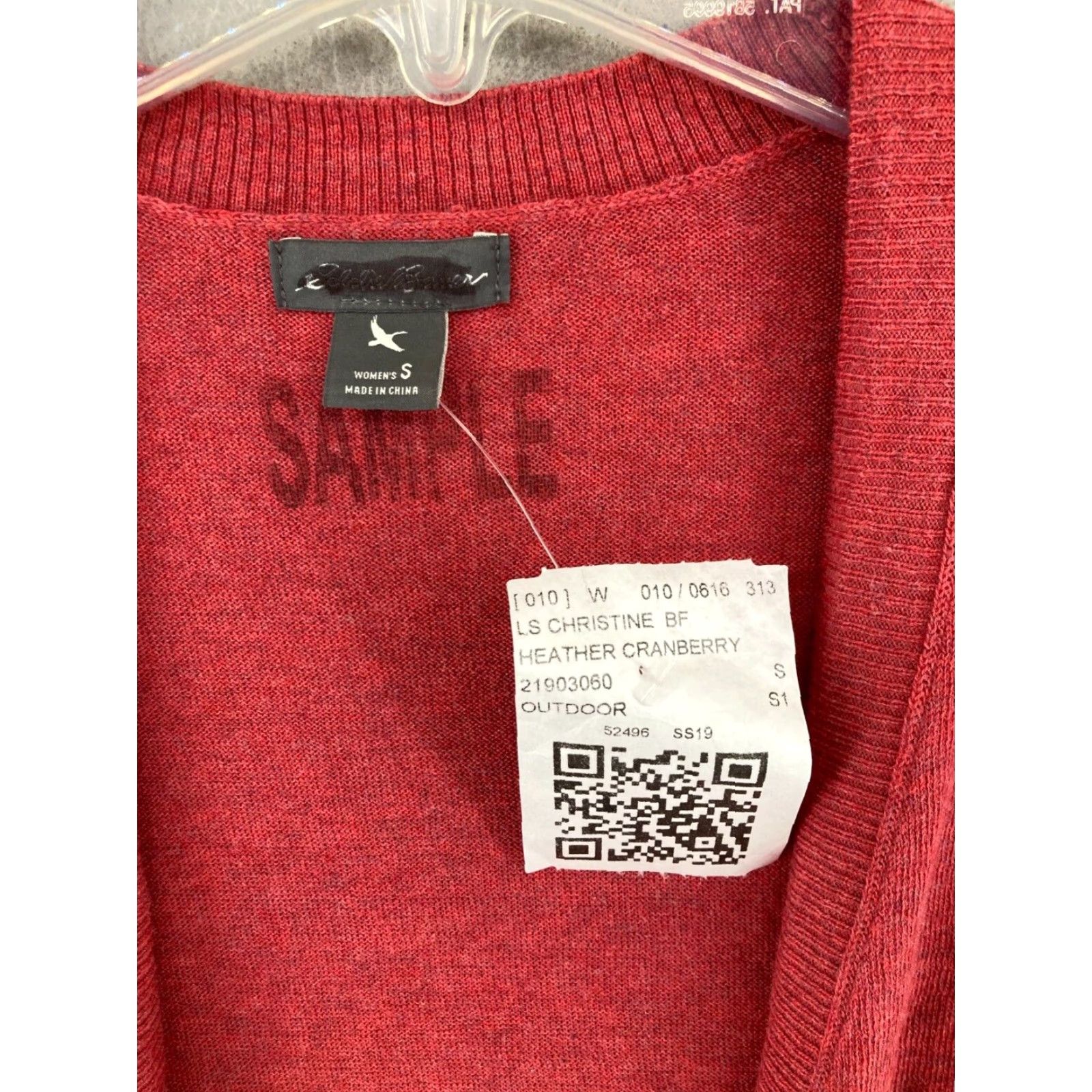 Eddie Bauer VINTAGE Eddie Bauer Women's Cardigan S Light Red Outdoor Fall Winter Women's Sweater Size S / US 4 / IT 40 - 5 Thumbnail