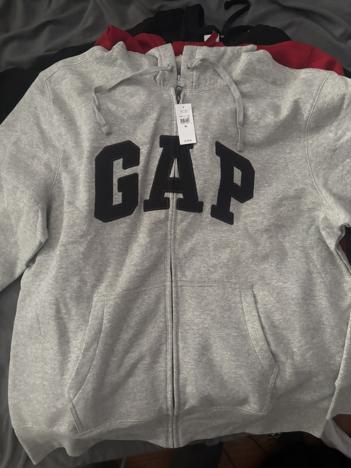 Gap × Vintage BRAND NEW GRAY GAP HOODIE Size 48L - 3 Thumbnail