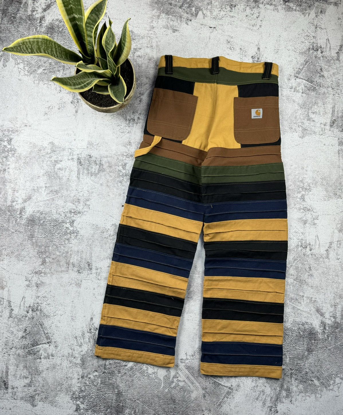 Carhartt Vintage 90S Striped Distressed Carpenter Carhartt Jeans Size US 30 / EU 46 - 2 Thumbnail