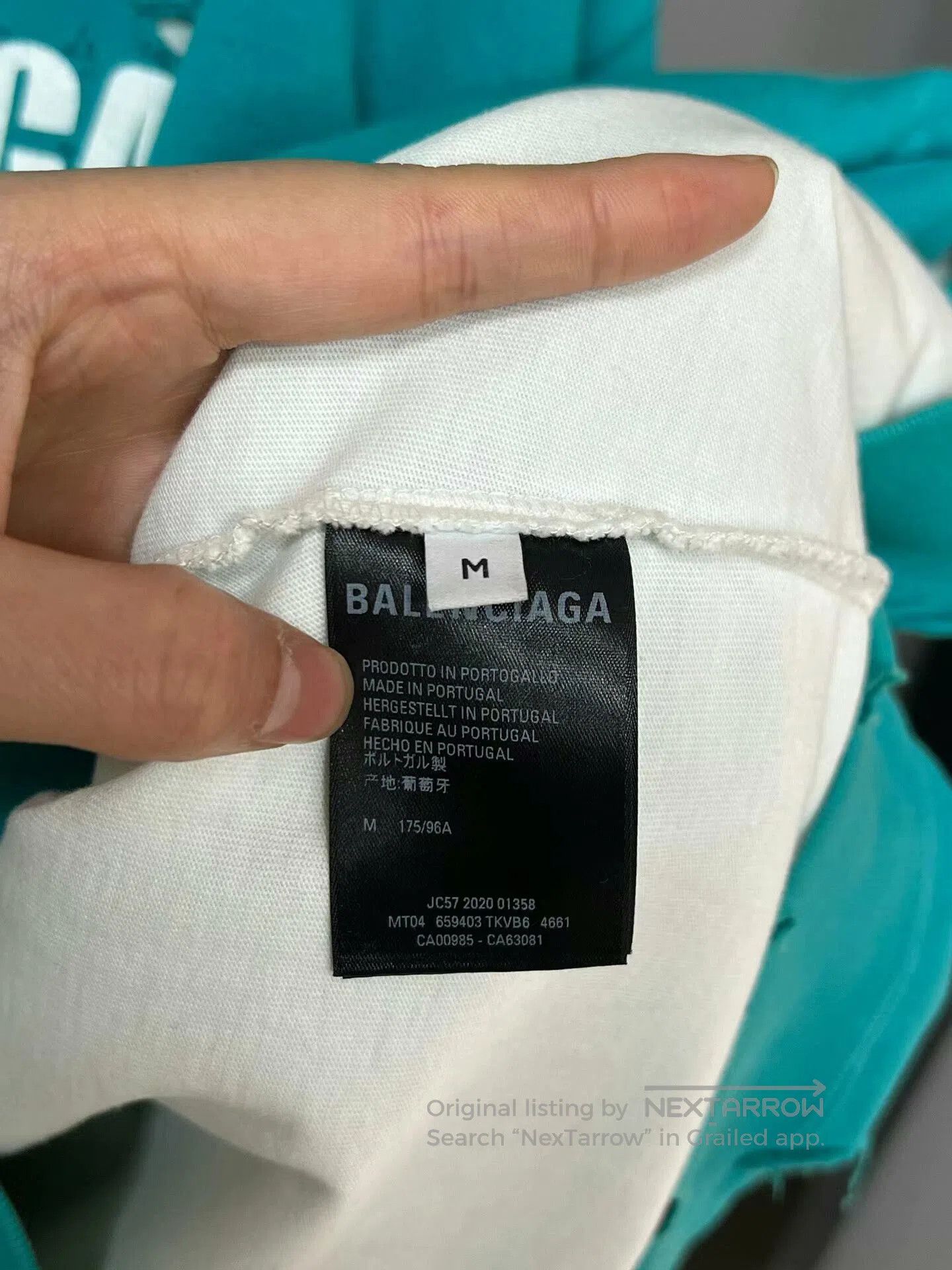 Balenciaga Balenciaga Destroyed Hoodie in Turquoise. Size US M / EU 48-50 / 2 - 4 Thumbnail