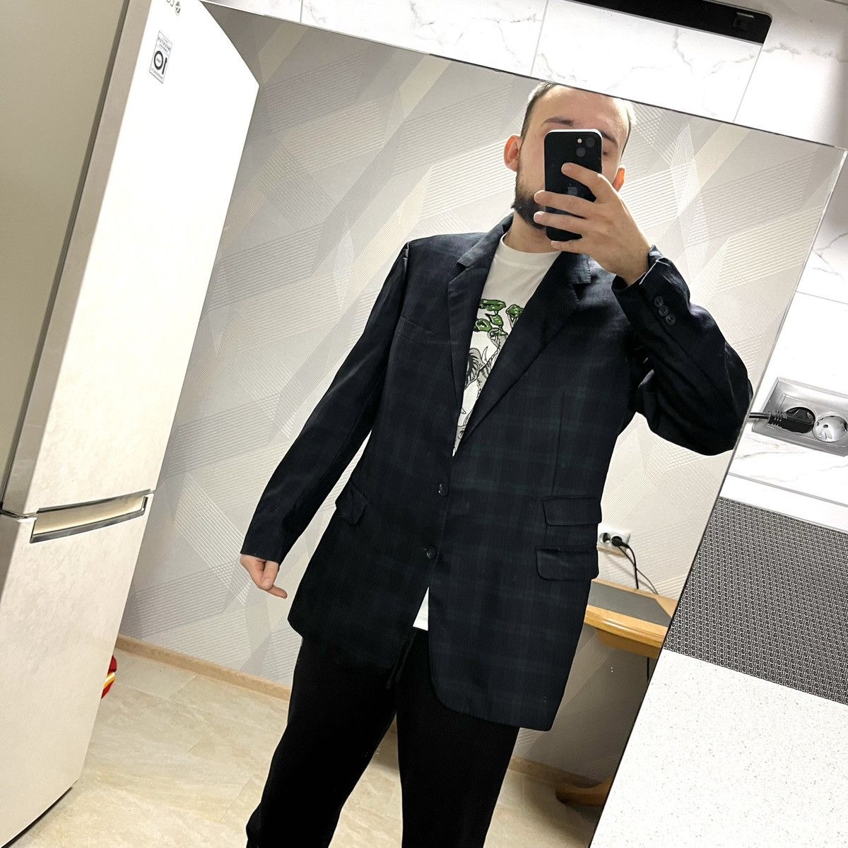 Burberry Vintage Burberrys Tartan Plaid Nova Check Wool Blazer Size US L / EU 52-54 / 3 - 4 Thumbnail