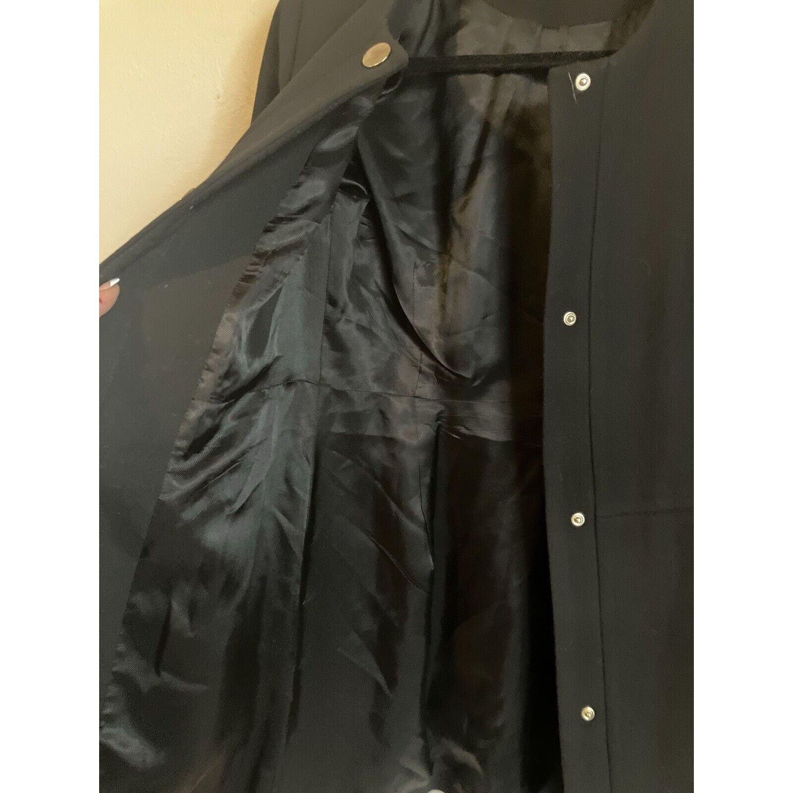 Zara Zara Women's Coat Overcoat Medium Black Suit Jacket Blazer Size M / US 6-8 / IT 42-44 - 4 Thumbnail