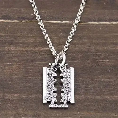 Jewelry × Vintage Necklace Silver shaver hip hop Size ONE SIZE - 3 Thumbnail