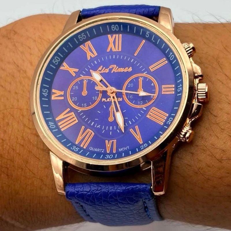 Other Gold & Blue Lid Times Men’s Watch Size ONE SIZE - 1 Thumbnail