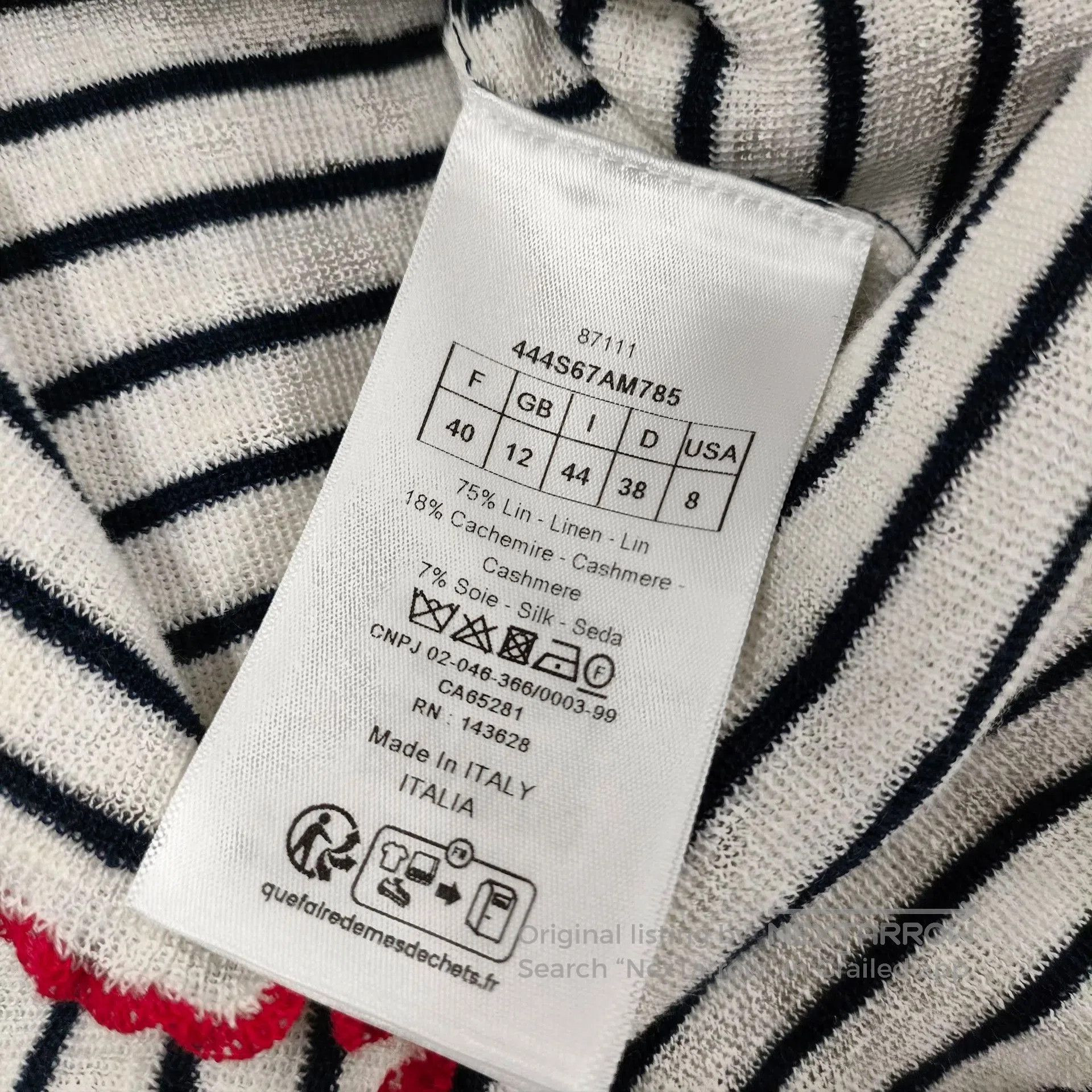 Dior Dior Black White Striped Knit Short. Size S / US 4 / IT 40 - 4 Thumbnail