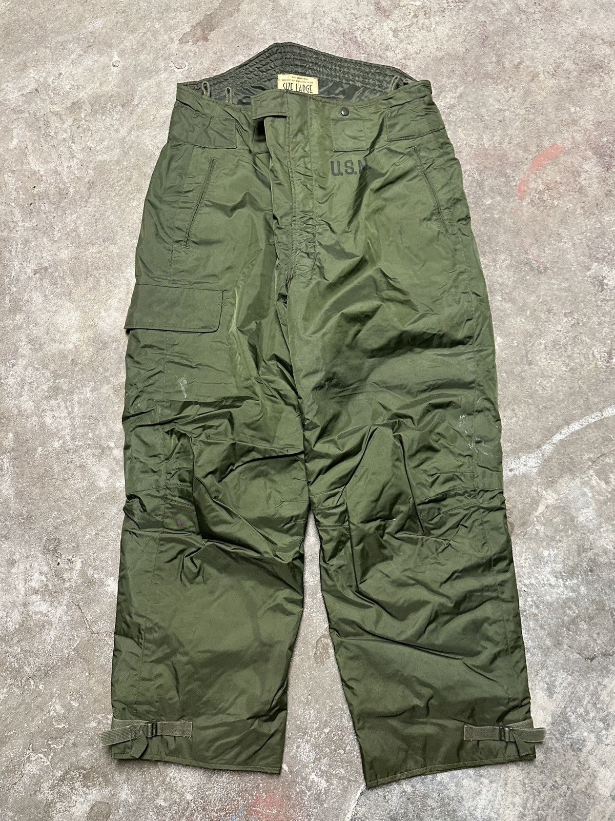 Vintage USN Military Insulated Extreme Cold Weather cargo deck pant Size US 40 / EU 56 - 1 Thumbnail