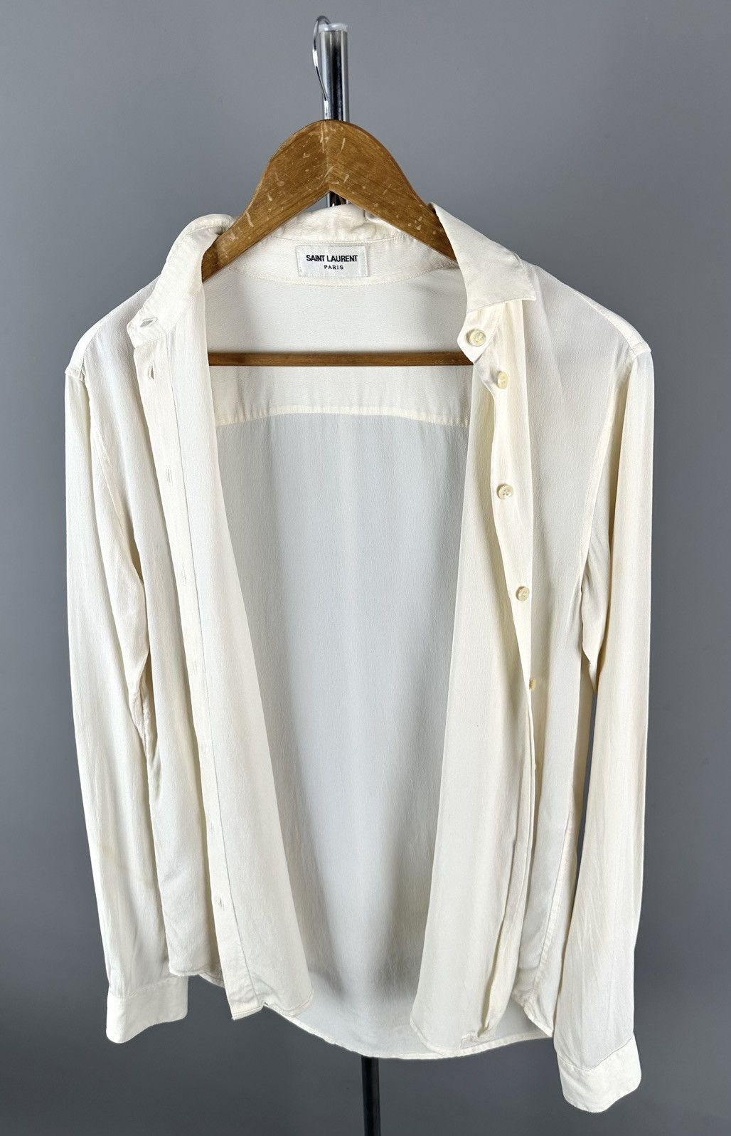 Saint Laurent Paris Saint Laurent - 2017 Silk Button down shirt Size XXS / US 00 / IT 34 - 5 Thumbnail