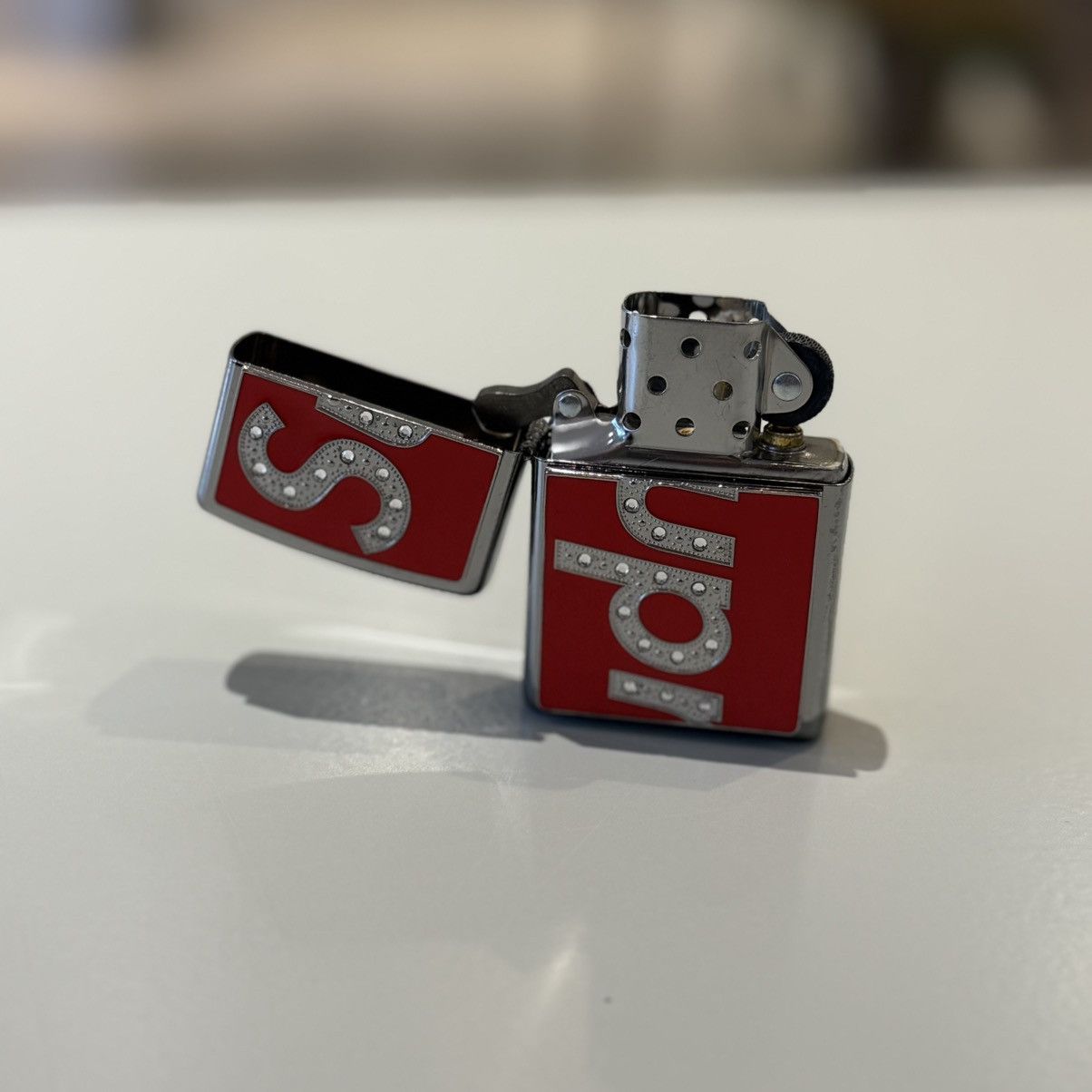 Supreme Supreme Swarovski Zippo Red Size ONE SIZE - 3 Thumbnail