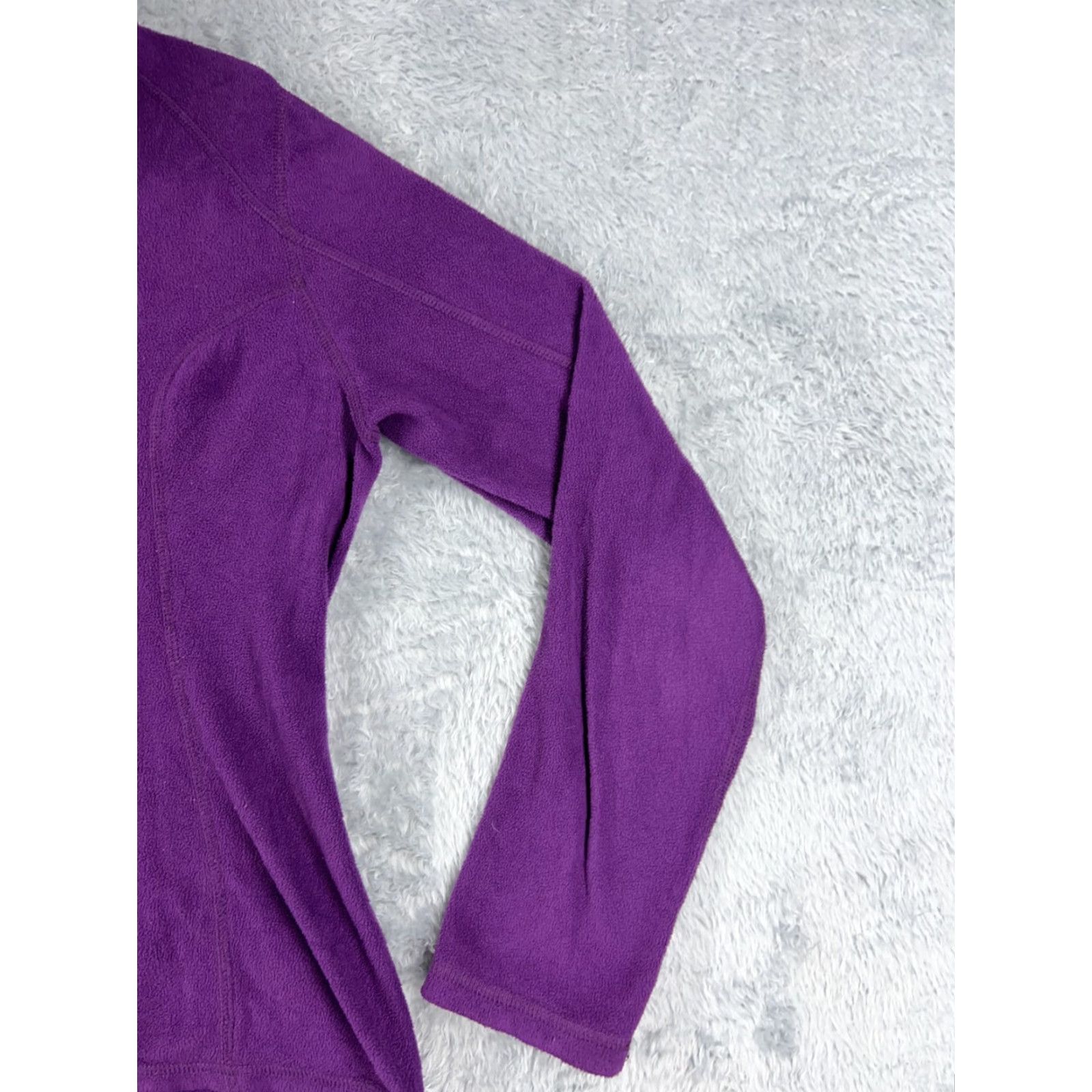 The North Face The North Face Womens Small Purple Pullover Sweatshirt Polyester Fleece Sweater Hoodie Size S / US 4 / IT 40 - 2 Thumbnail