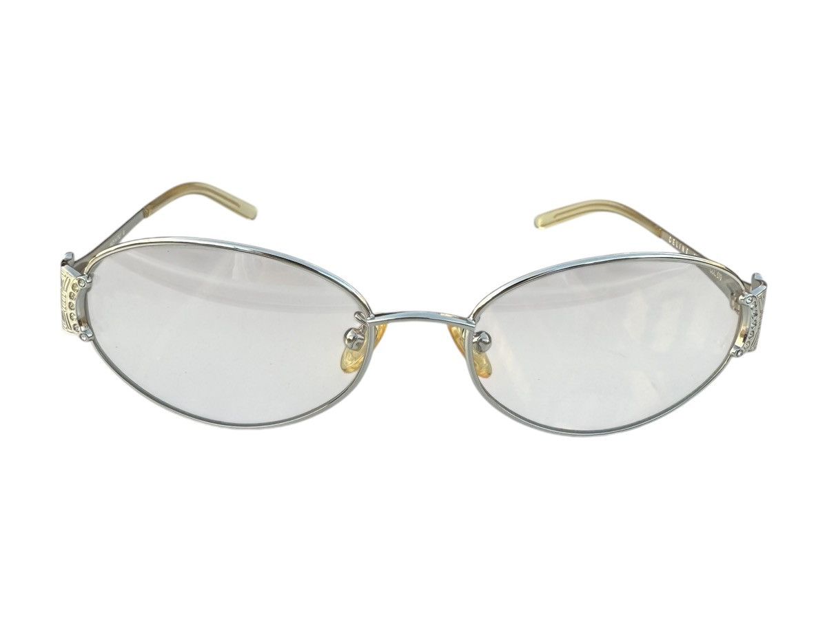 Celine Vintage Celine Triomphe Metal Silver Glasses Size ONE SIZE - 4 Thumbnail