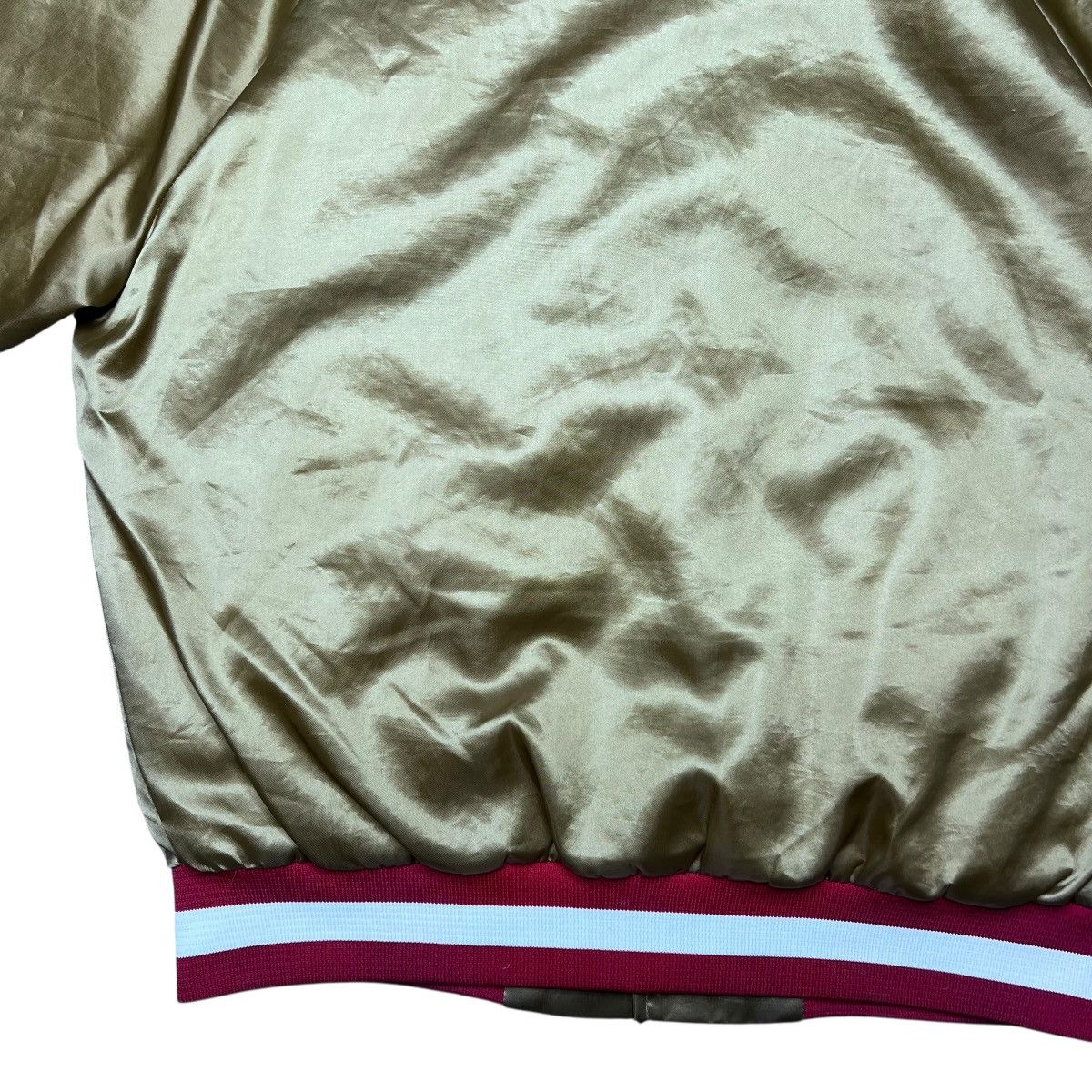 NFL San Francisco 49ers Chalk Line Plain Back Satin Jacket
