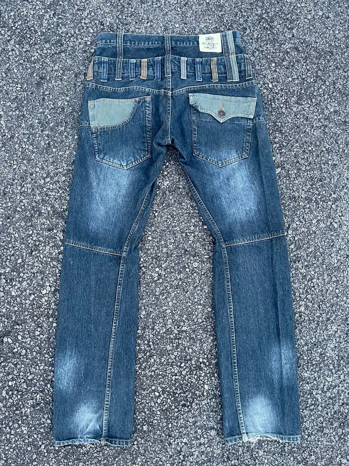 Pre-owned Hysteric Glamour X Vintage Dominate Handcrafted Jeans Double Waist Denim Jeans