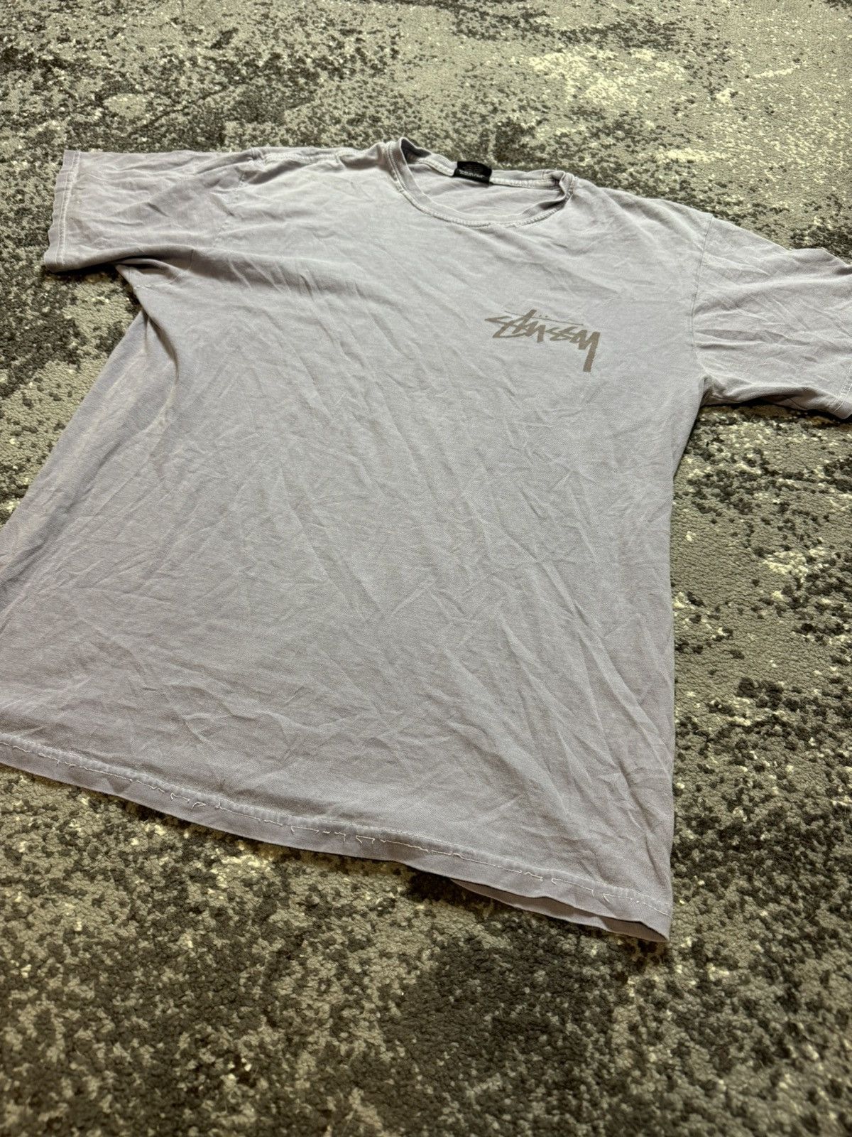 Japanese Brand × Stussy × Vintage Vintage Y2K Stussy Purple Logo 90s T Shirt Size US M / EU 48-50 / 2 - 3 Thumbnail
