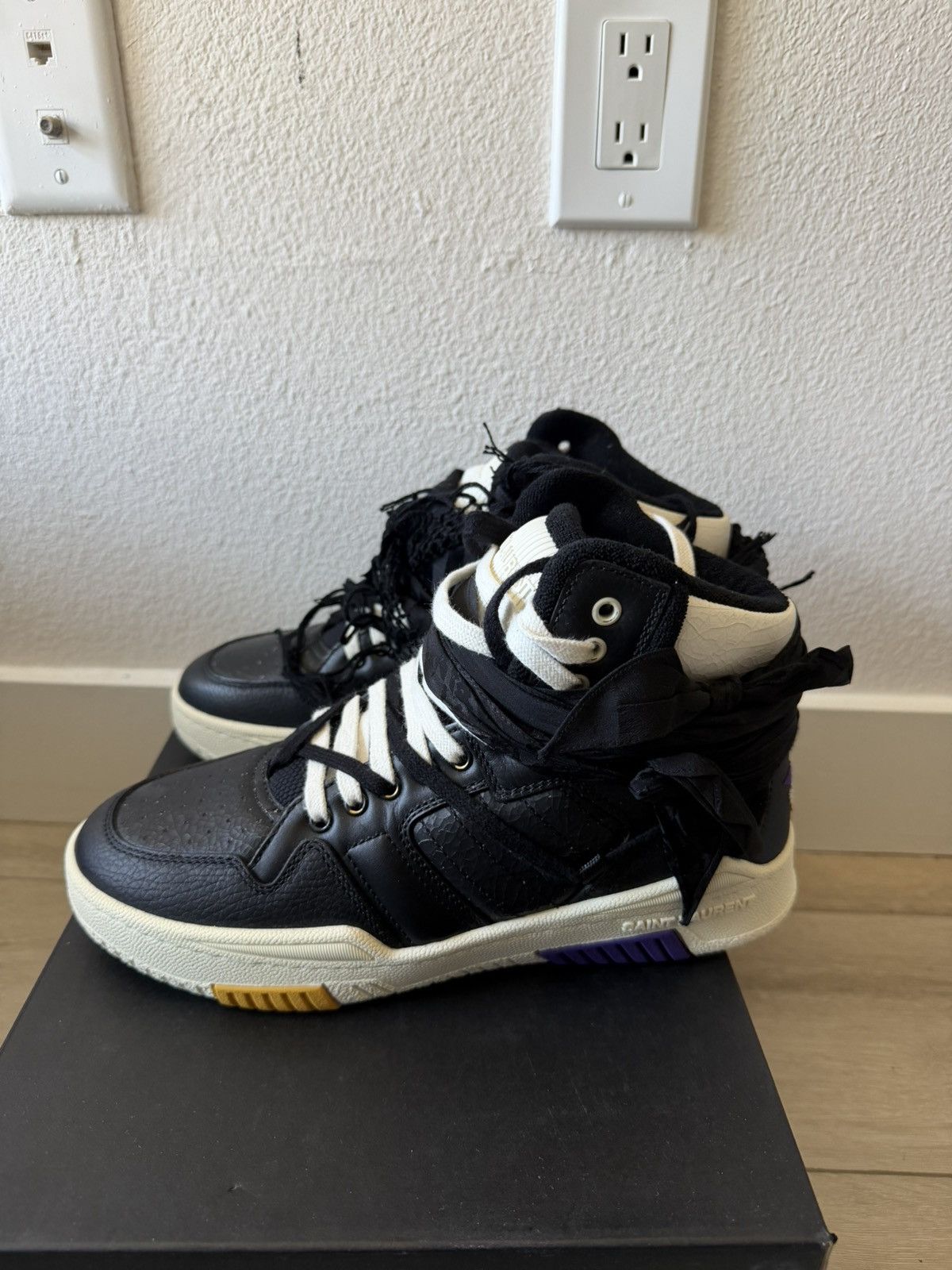 Saint Laurent Paris $2K Cure 05 Smith Hightop Sneakers 42 Size US 9 / EU 42 - 3 Thumbnail