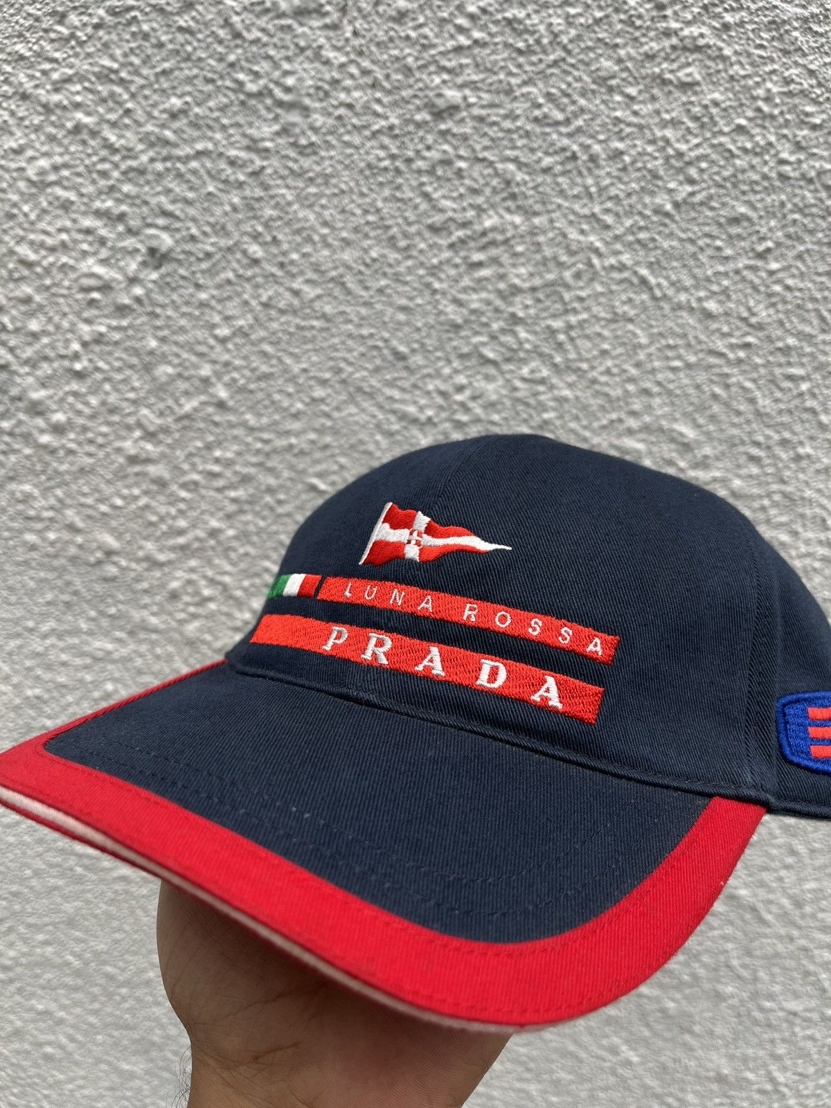 Prada 2003 Prada Luna Rossa Navy Red Cap Size ONE SIZE - 6 Thumbnail