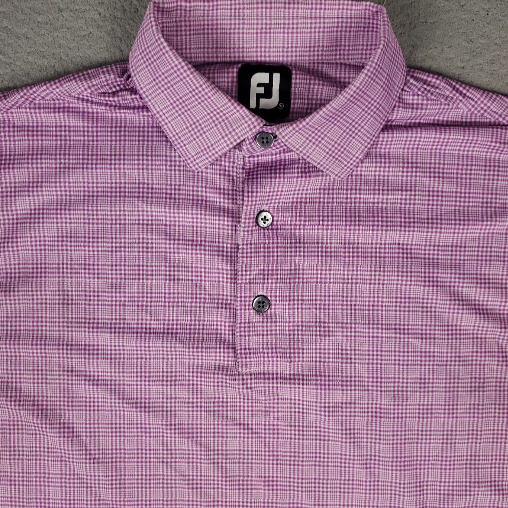 Footjoy FootJoy Polo Shirt Mens M Purple Plaid Golf Casual Short Sleeve Polo Shirt Mens M Purple Plaid Golf Casual Short Sleeve Size US M / EU 48-50 / 2 - 2 Thumbnail