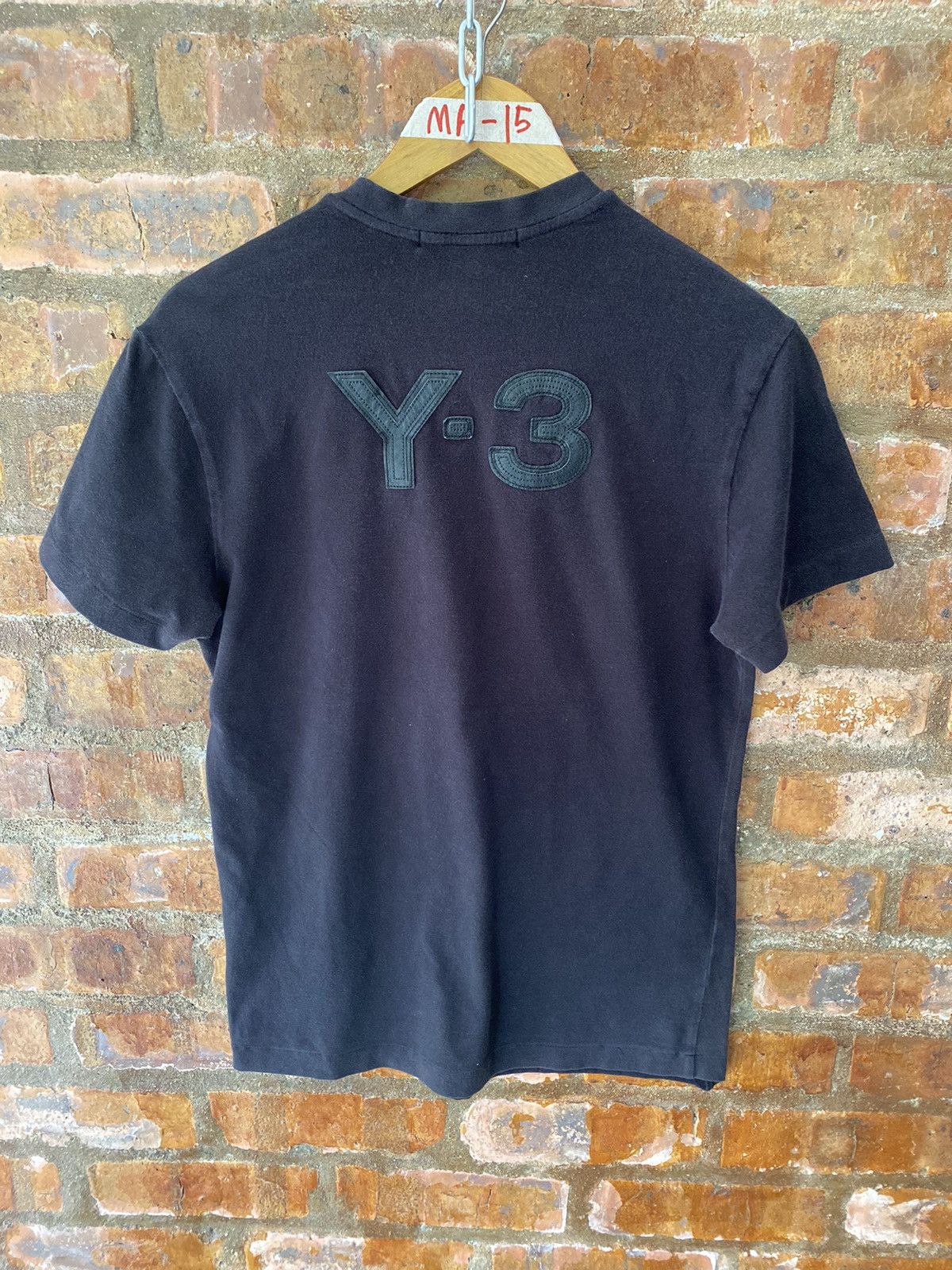Yohji Yamamoto 🔥2006 Leather Y-3 Back logo tee Size US M / EU 48-50 / 2 - 5 Thumbnail