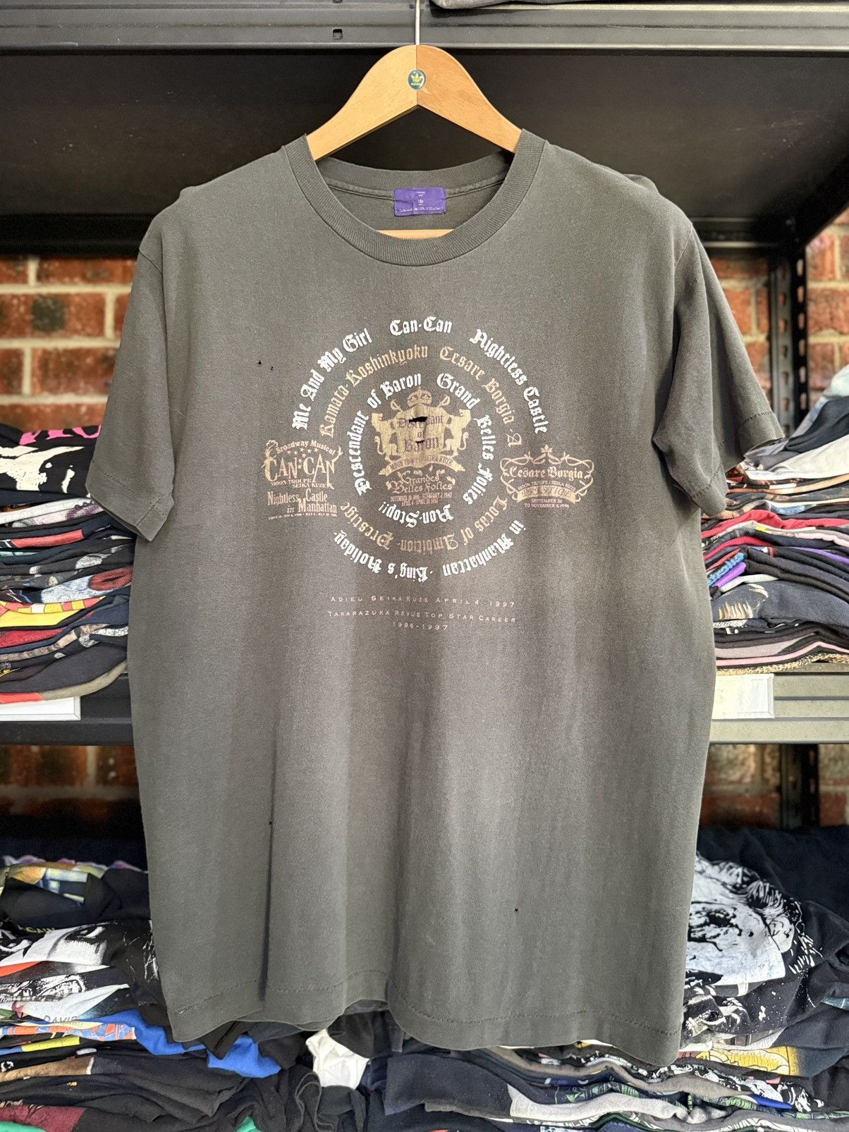 Band Tees Thrashed Vintage 90s Takarazuma Revue Star Career Tee Size US M / EU 48-50 / 2 - 1 Thumbnail