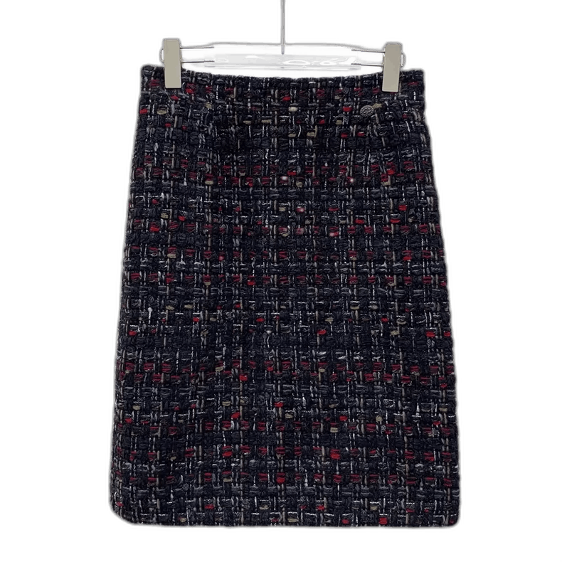 Chanel Chanel Colorful Tweed Skirt with Logo Detail-yf Size 28" / US 6 / IT 42 - 1 Thumbnail