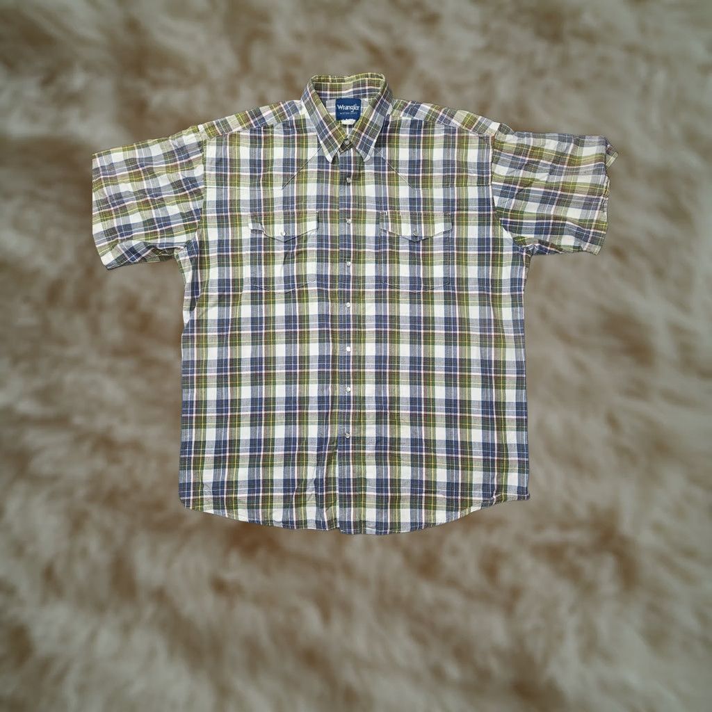 Wrangler Wrangler Shirt Mens 2XL Multicolor Plaid Western Pearl Snap Short Sleeve Shirt Mens 2XL Multicolor Plaid Western Pearl Snap Short Sleeve Size US XXL / EU 58 / 5 - 1 Thumbnail