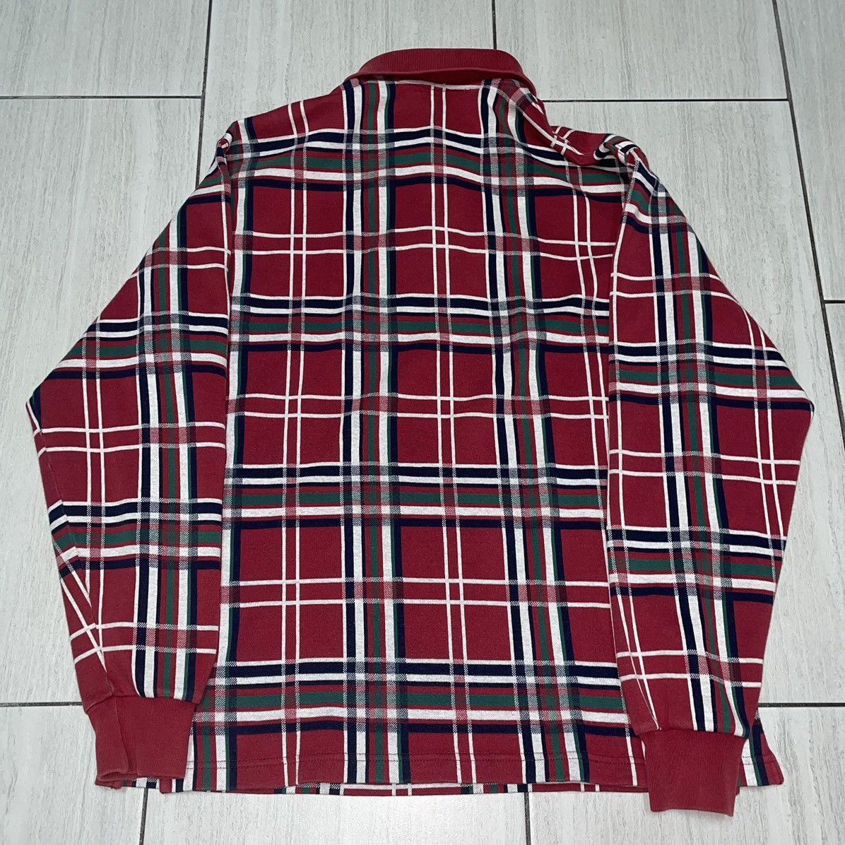 Burberry Burberrys Plaid Vintage Made in USA Polo Longsleeve Size US M / EU 48-50 / 2 - 3 Thumbnail