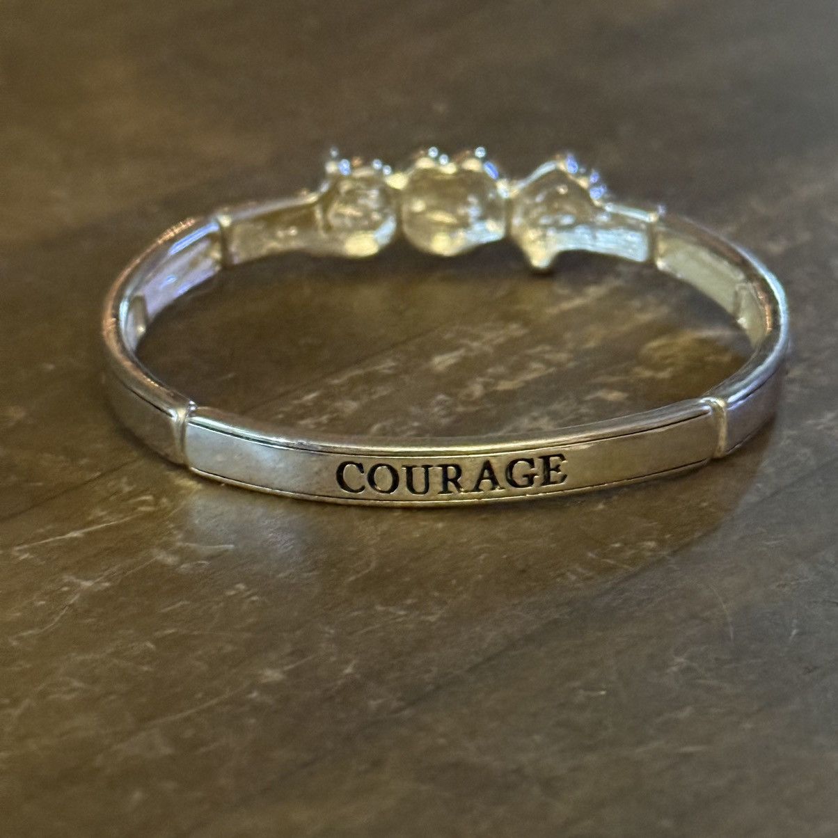 Other Silver tone inspirational Nurse theme stretch bracelet Size ONE SIZE - 7 Thumbnail
