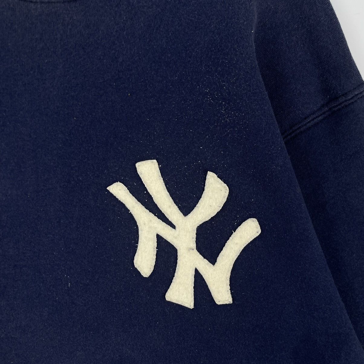 Designer × Vintage vintage Hoodie/sweater 1992 New York yankees sweatshirt - Size US L / EU 52-54 / 3 - 7 Thumbnail