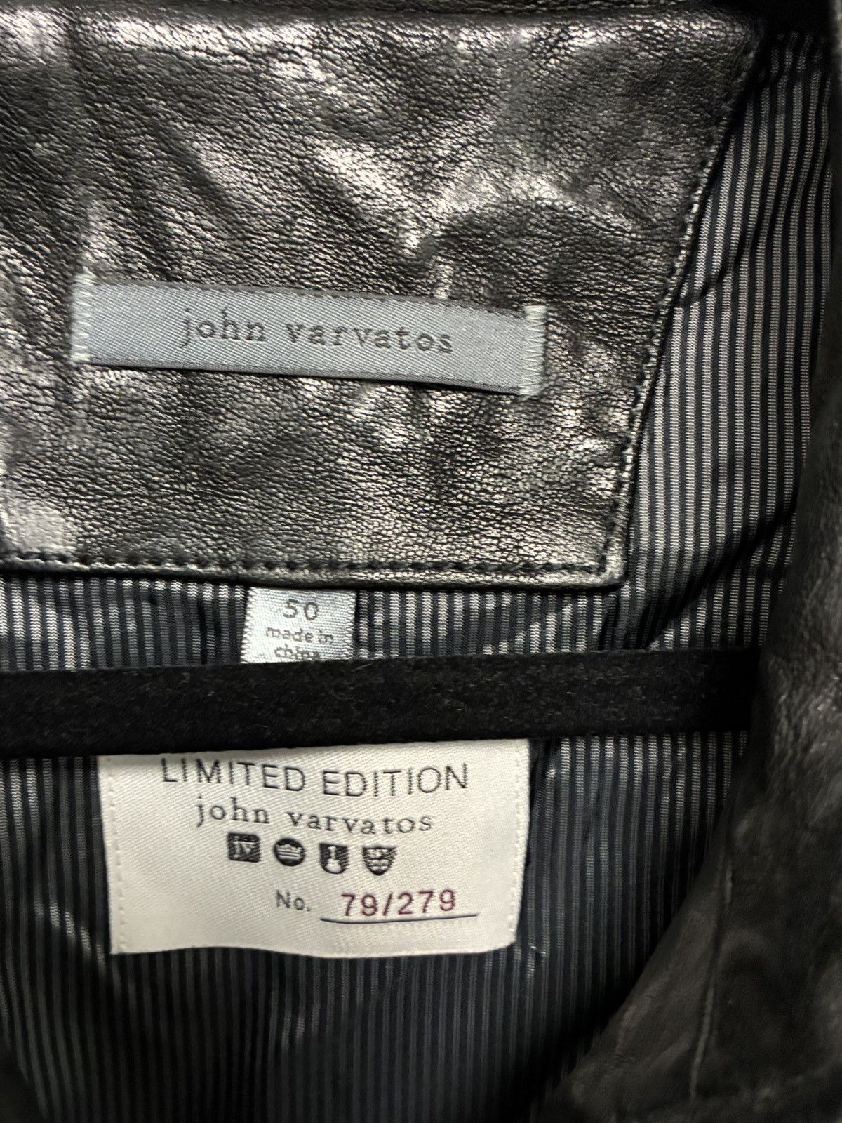 John Varvatos Rivet Studded Leather Jacket EU 50 USA 40 Size US M / EU 48-50 / 2 - 7 Thumbnail