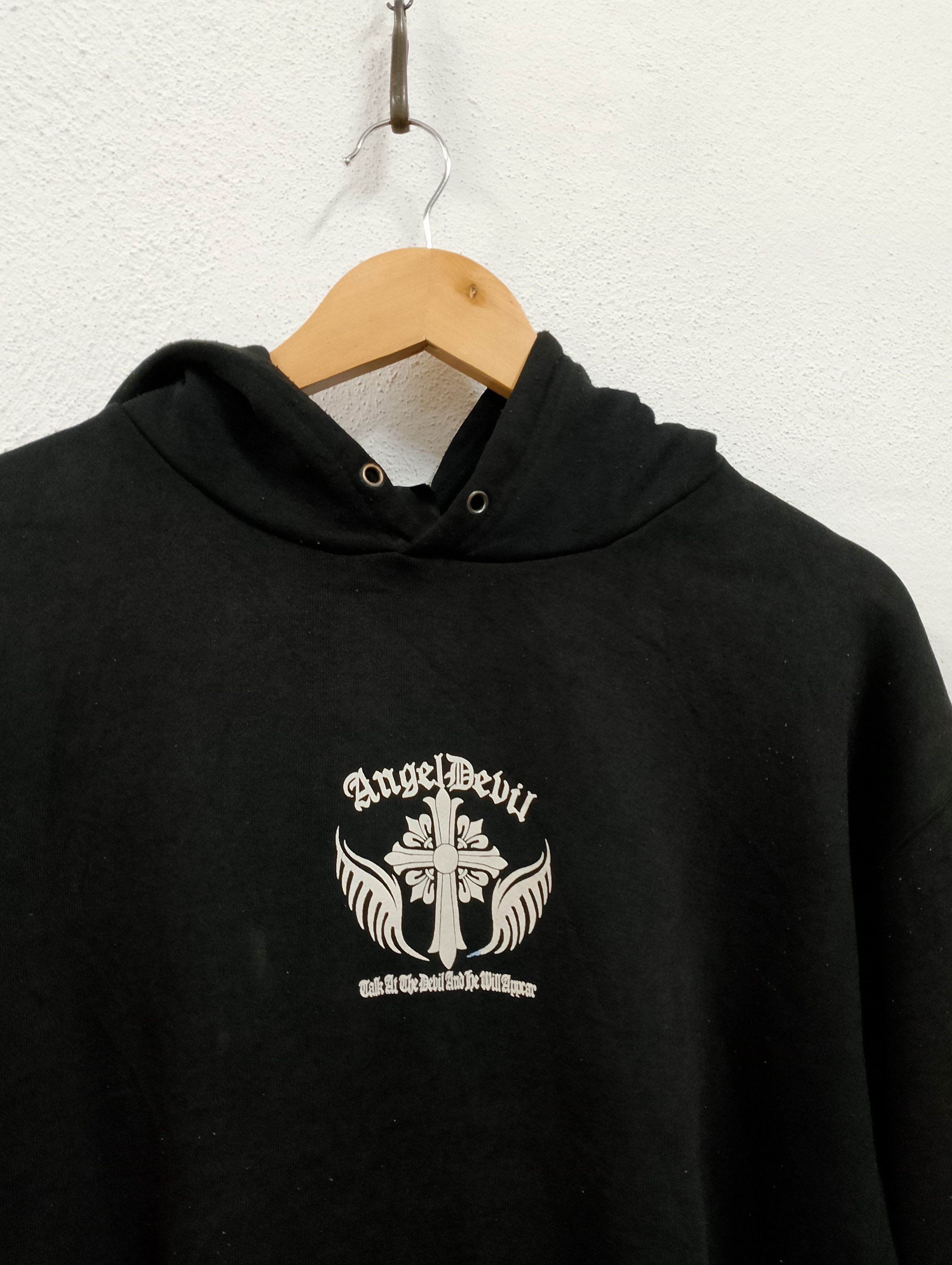 Japanese Brand Vintage Angel Devil Graphic Hoodie Size US XL / EU 56 / 4 - 4 Thumbnail
