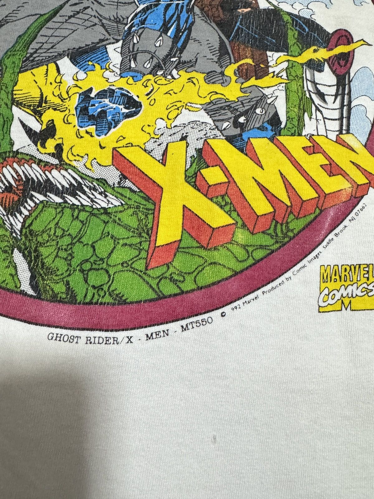 Marvel Comics × Vintage Vintage 1992 Marvel Ghost Rider/X-Men Size US XL / EU 56 / 4 - 4 Thumbnail