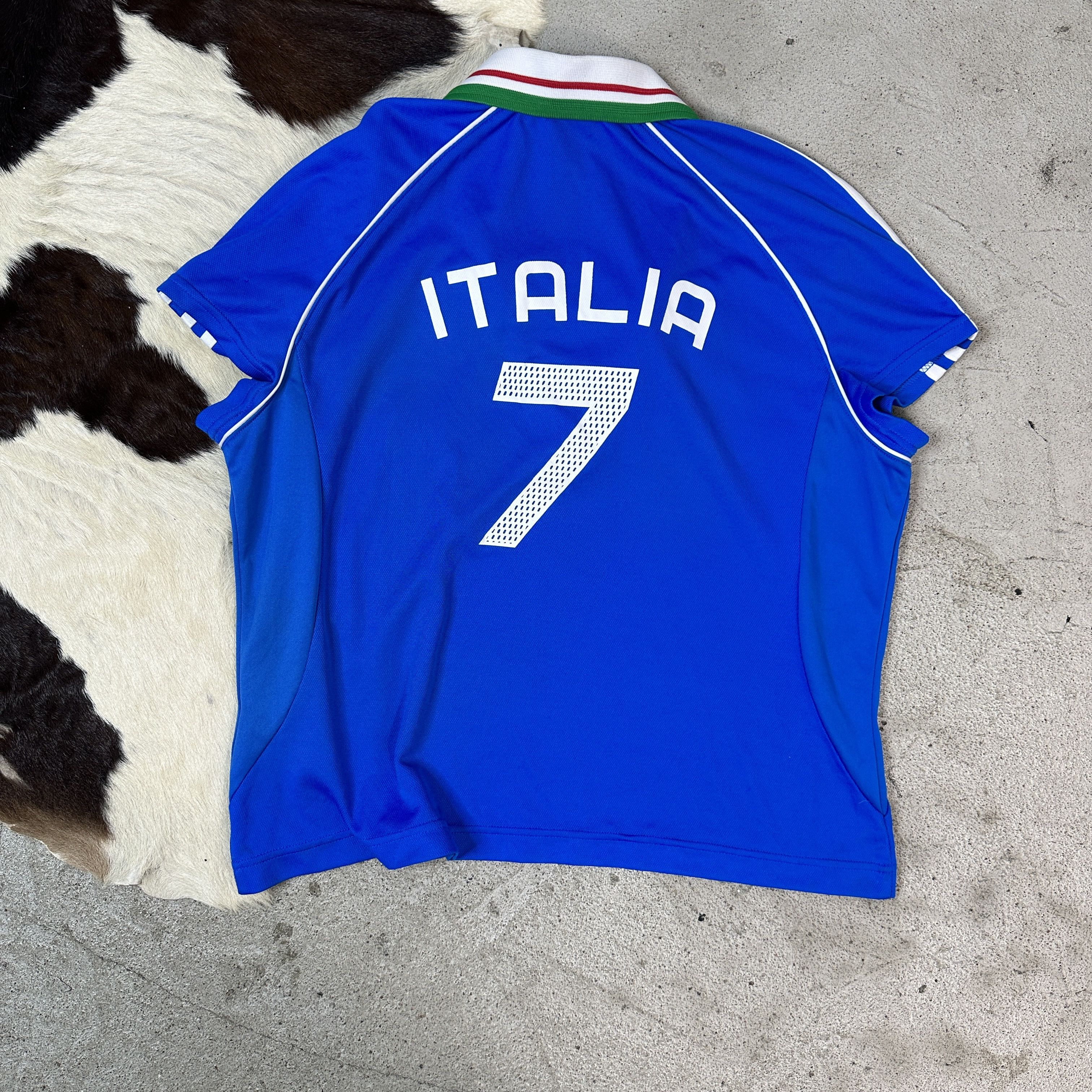 Adidas × Vintage Women's Vintage Adidas Italia Blokecore Y2K T-shirt Size XL / US 12-14 / IT 48-50 - 2 Thumbnail