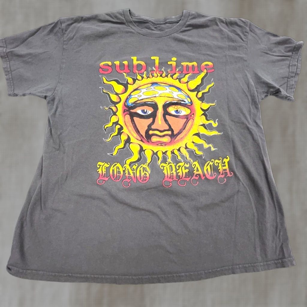 Vintage VINTAGE Sublime T-Shirt Men XL Crew Neck Band Logo Concert Music Gray Short Sleeve Classic Rock 2000s Size US XL / EU 56 / 4 - 1 Thumbnail