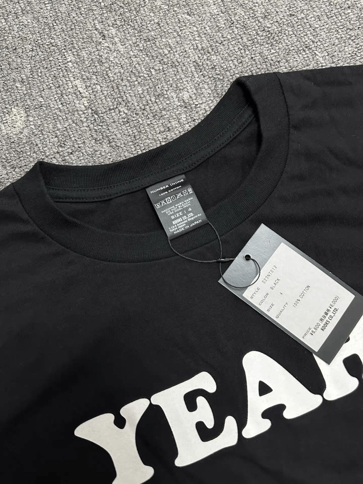 Number (N)ine Number (N)ine Sz 4 Number Nine 03SS Slogan Tee-2506 Size US XL / EU 56 / 4 - 5 Thumbnail