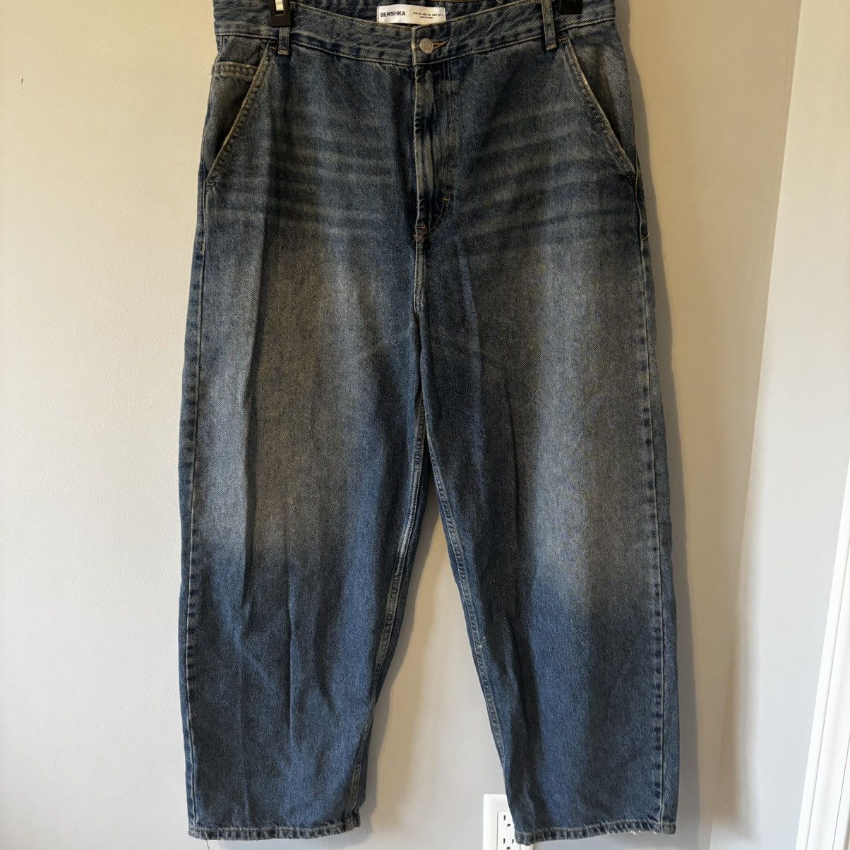 Bershka Bershka Supper Baggy Men’s Jeans Indie Skater Retro Size US 34 / EU 50 - 1 Thumbnail
