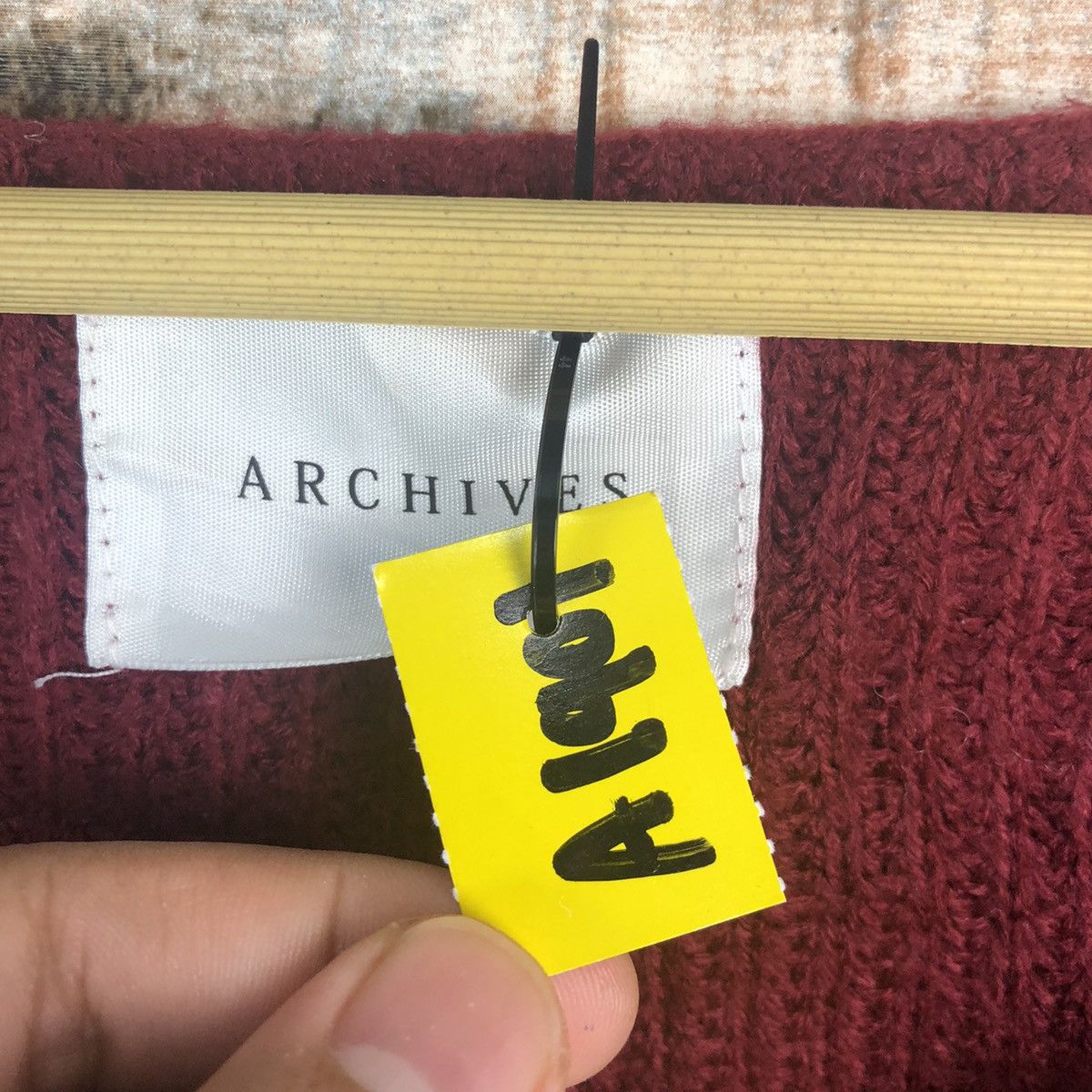 Homespun Knitwear × Japanese Brand Archives Maroon Knitwear #A1901 Size M / US 6-8 / IT 42-44 - 9 Thumbnail