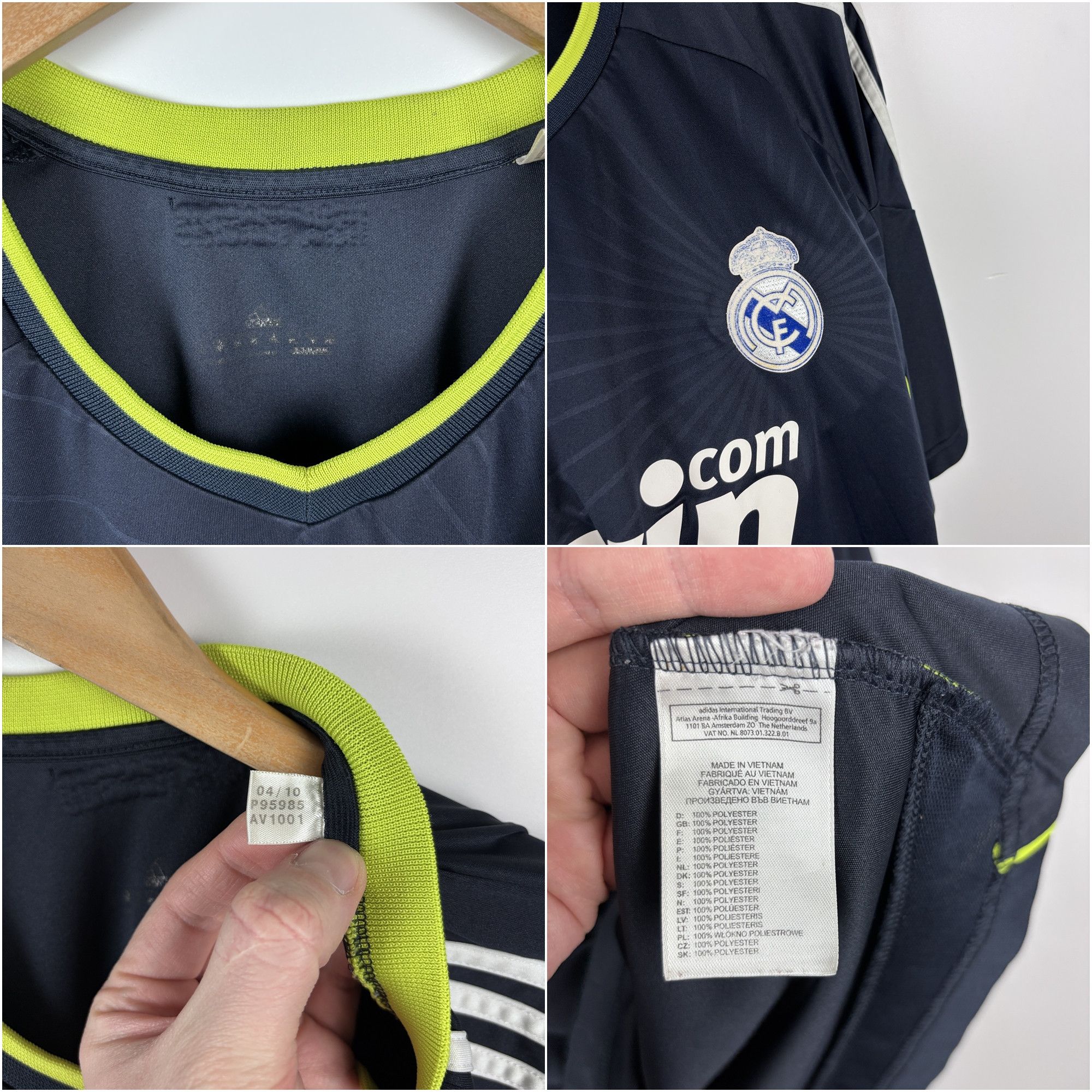 Adidas Real Madrid 2010-11 Away Football Jersey Adidas ~XL-XXL Size US XXL / EU 58 / 5 - 10 Thumbnail