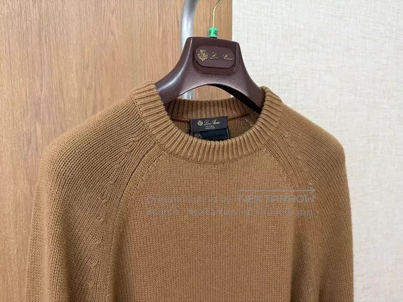 Loro Piana Loro Piana Ceiling Fabric Lama Wool Knit Sweater Size US L / EU 52-54 / 3 - 3 Thumbnail