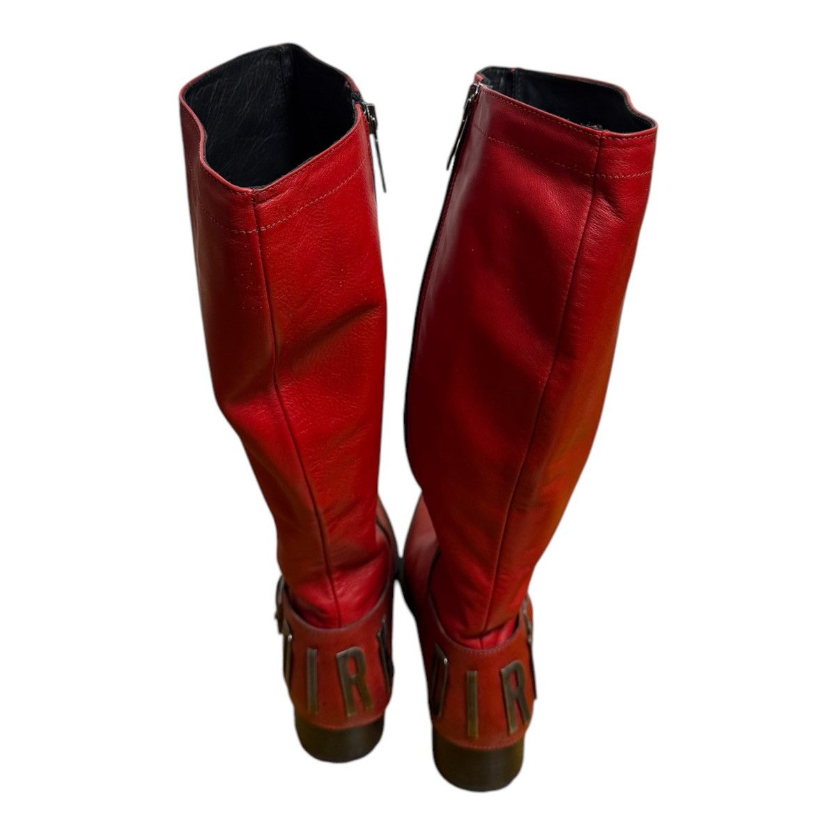 Dirk Bikkembergs Dirk Bikkembergs red leather boots metal logo Size US 6 / IT 36 - 4 Thumbnail