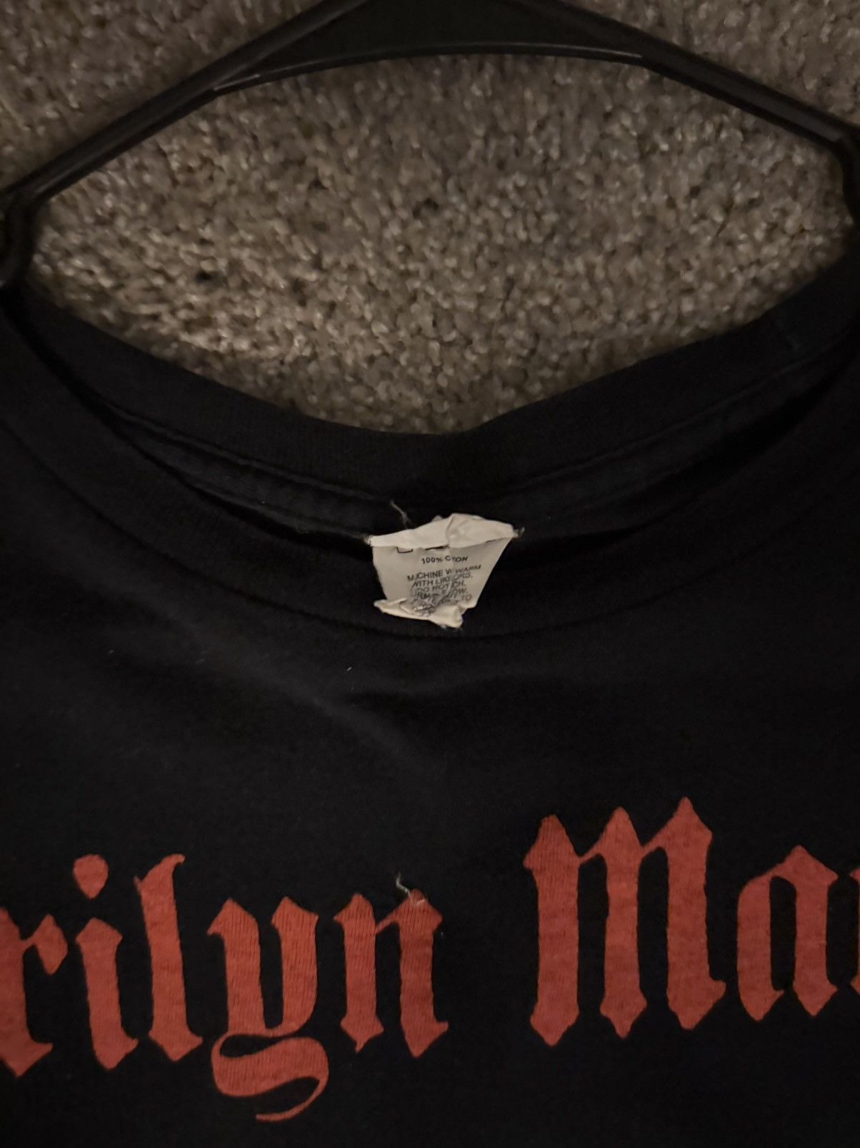 Vintage Early 2000s Marlyn Manson Band Tee Size US M / EU 48-50 / 2 - 2 Thumbnail