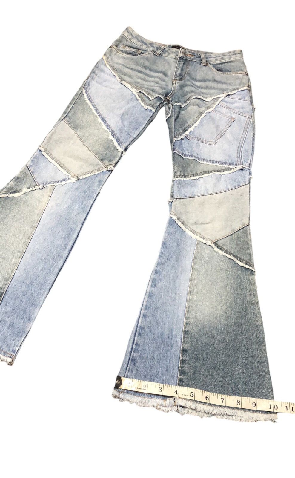 Other VINTAGE JOUER AUX ECHECH HAGI DENIM FLARED JEANS Size 28" / US 6 / IT 42 - 9 Thumbnail