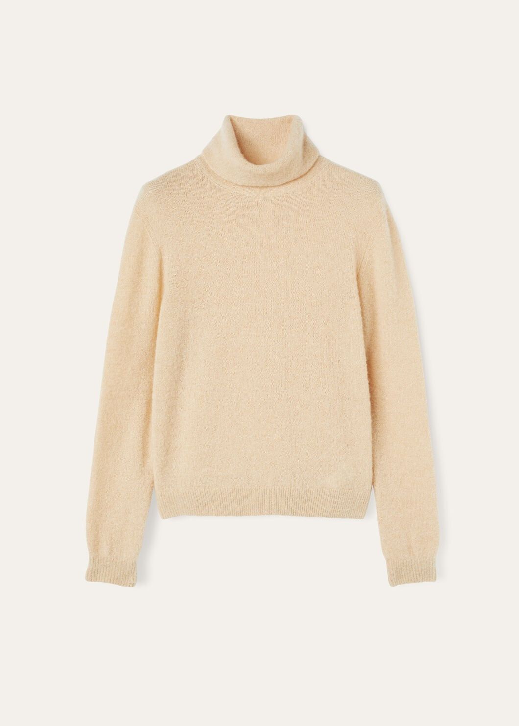 Loro Piana o1w1db10825 FAO4506 Cocooning Turtleneck Sweater in Beige Size L / US 10 / IT 46 - 1 Thumbnail