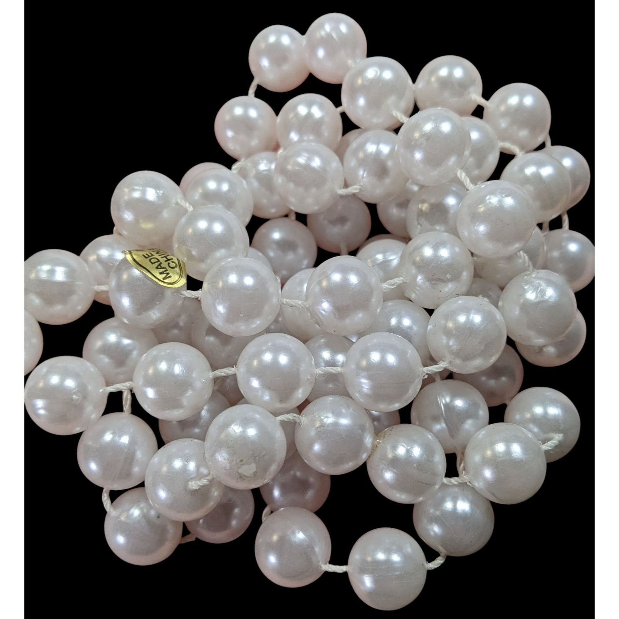 Other Long Classic White Faux Pearl Beaded Necklace Size ONE SIZE - 3 Thumbnail
