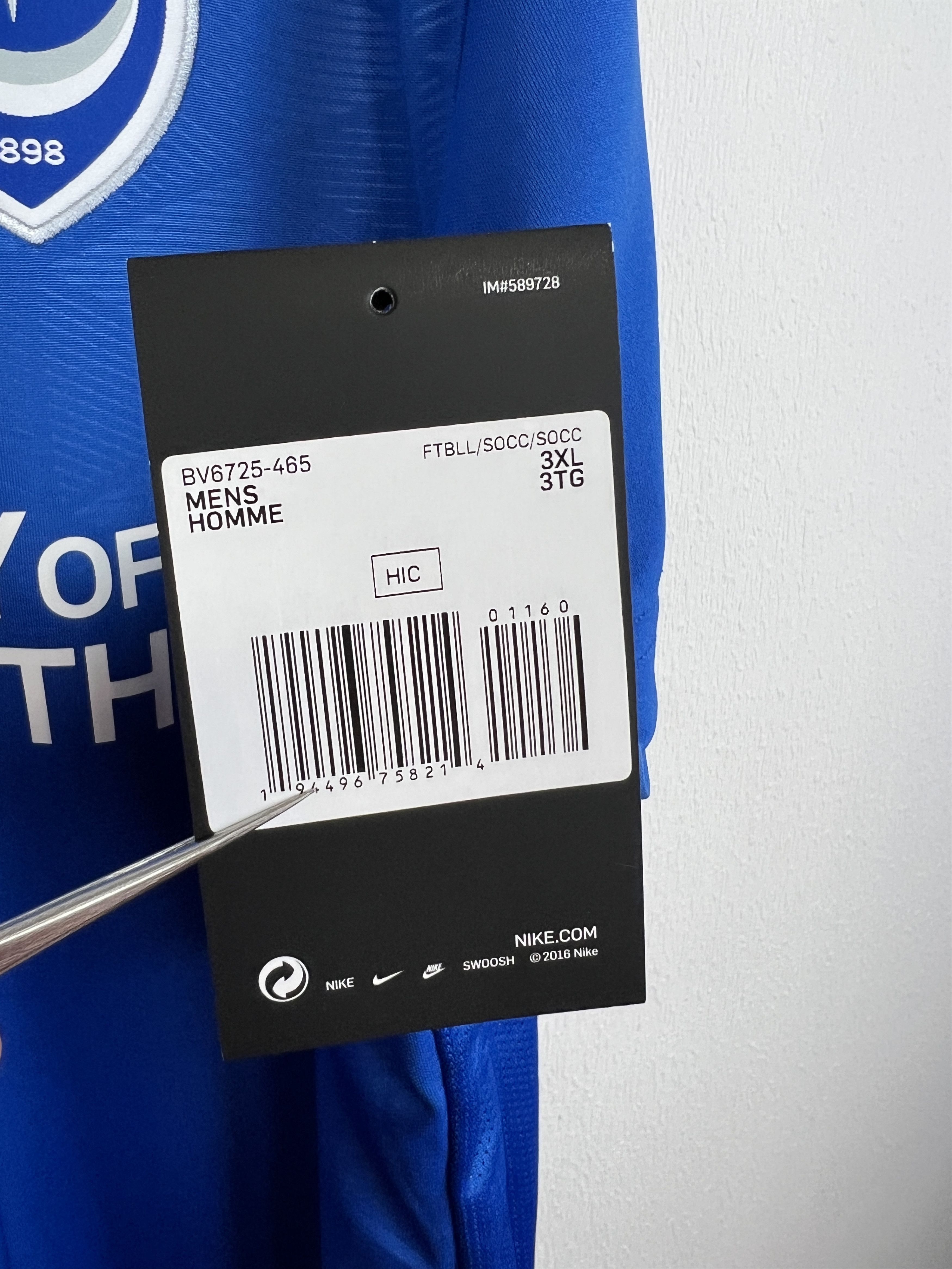 Nike Portsmouth Home football shirt 2020 Soccer Jersey Trikot 3XL Size US XXL / EU 58 / 5 - 9 Thumbnail