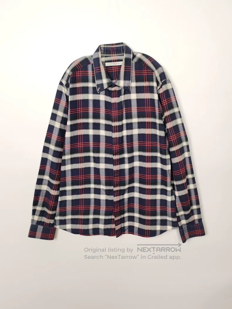 Givenchy Givenchy Size 41 Men's Flannel Plaid Shirt Size US S / EU 44-46 / 1 - 1 Thumbnail
