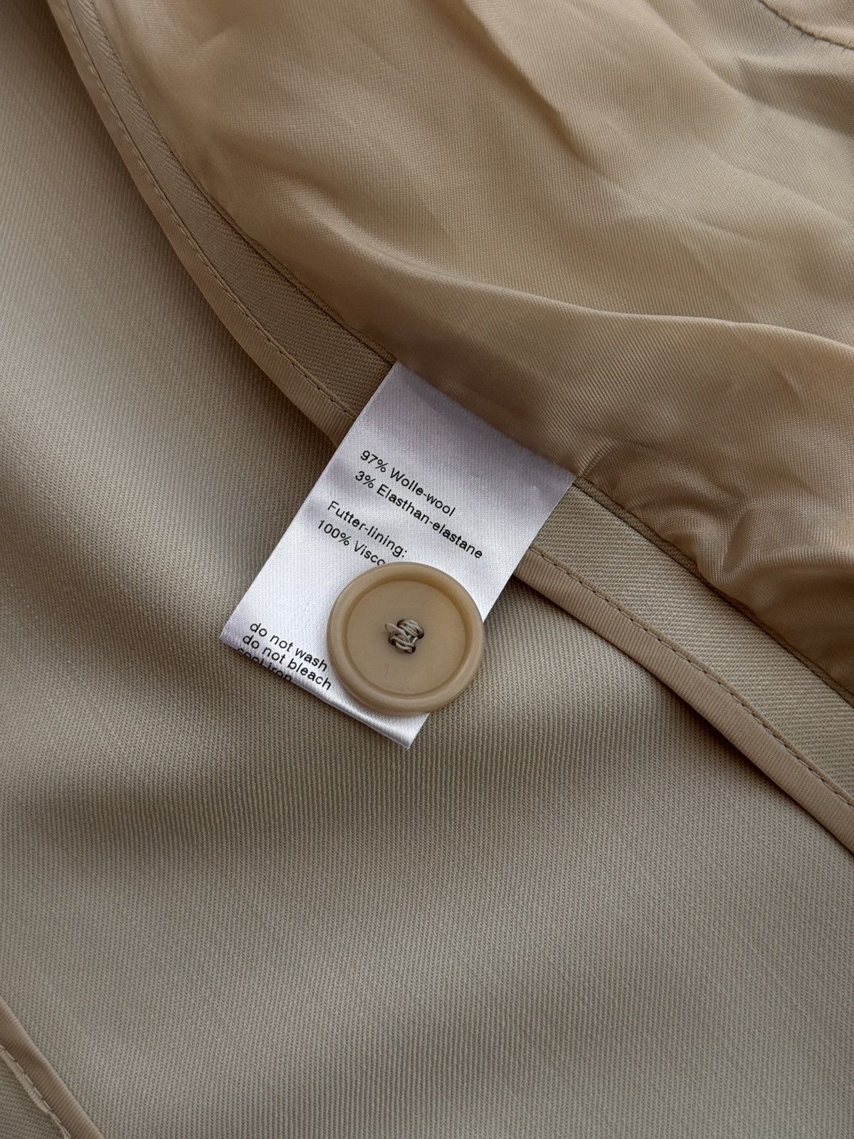 Akris × Vintage Vintage Akris Punto Royal Beige Wool 3-Pockets Luxury Blazer Size S / US 4 / IT 40 - 9 Thumbnail