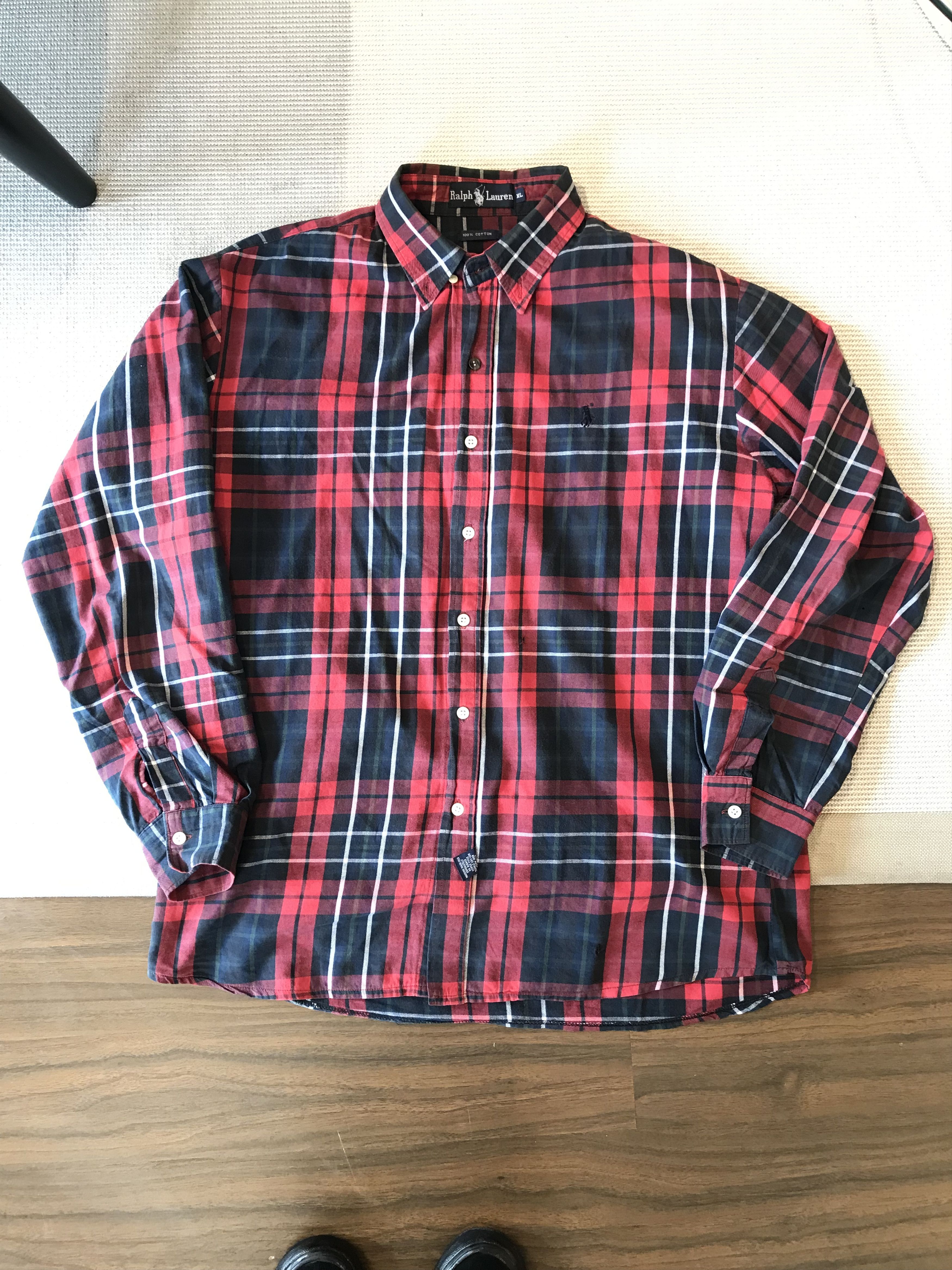 Polo Ralph Lauren Polo Ralph Lauren Flannel Western Workwear Style Size US XL / EU 56 / 4 - 1 Thumbnail